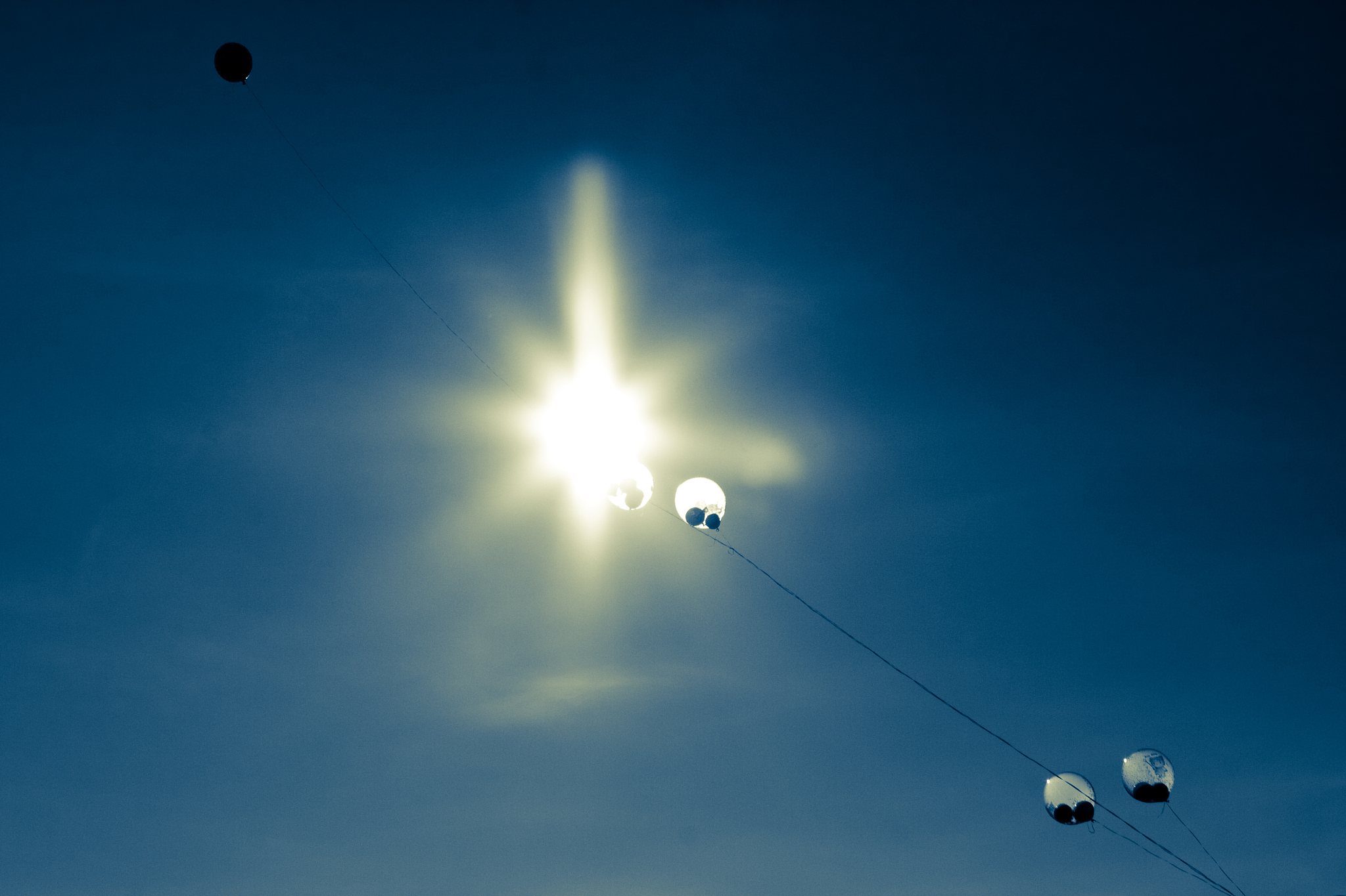 balloons with sun