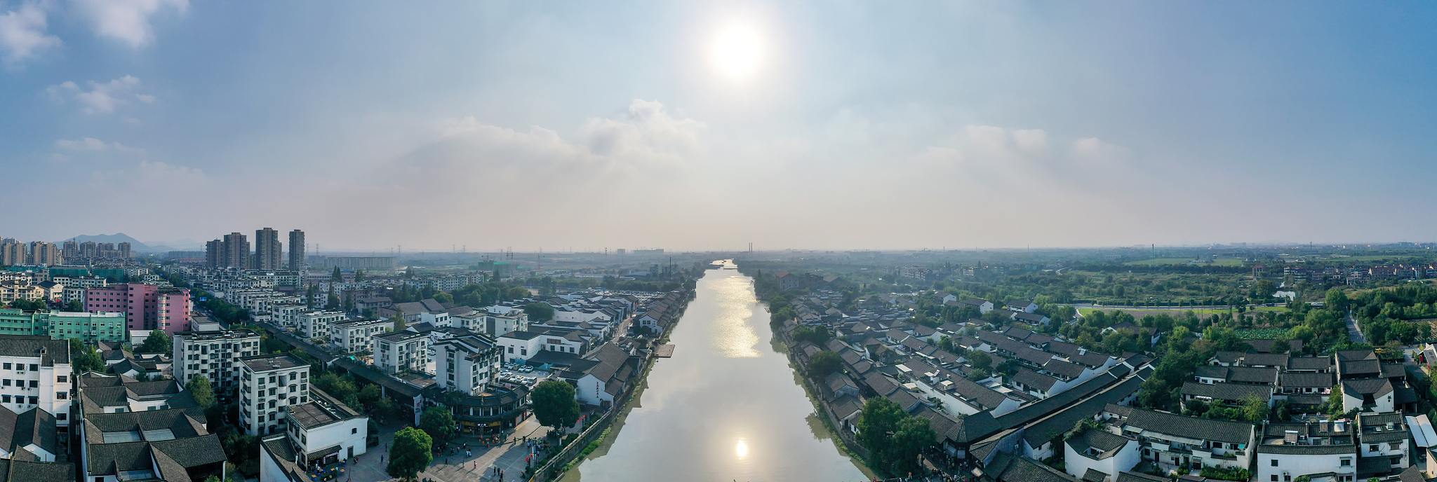 余杭塘栖城市风光