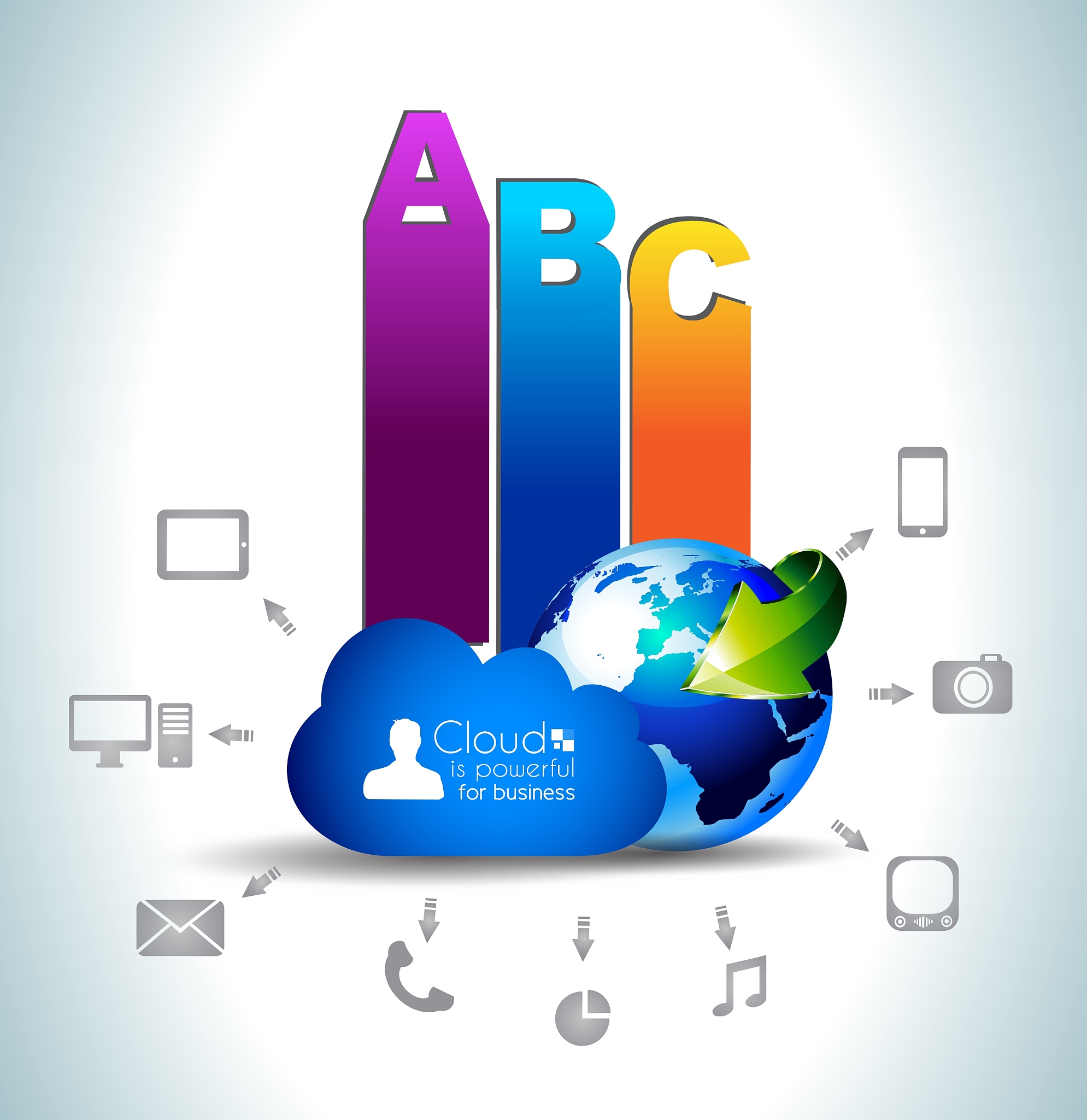 cloud computing concept background