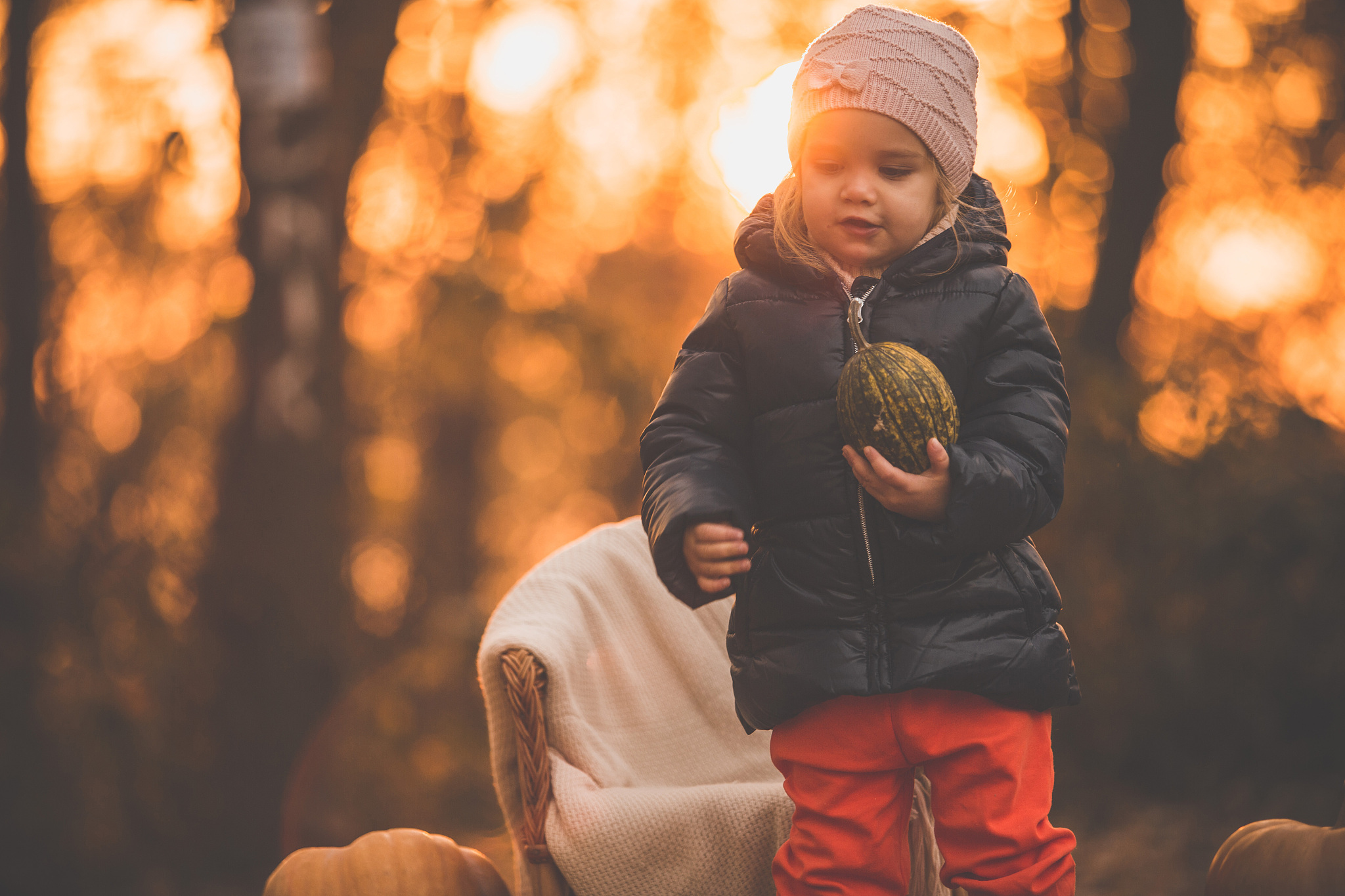 little girl at the park