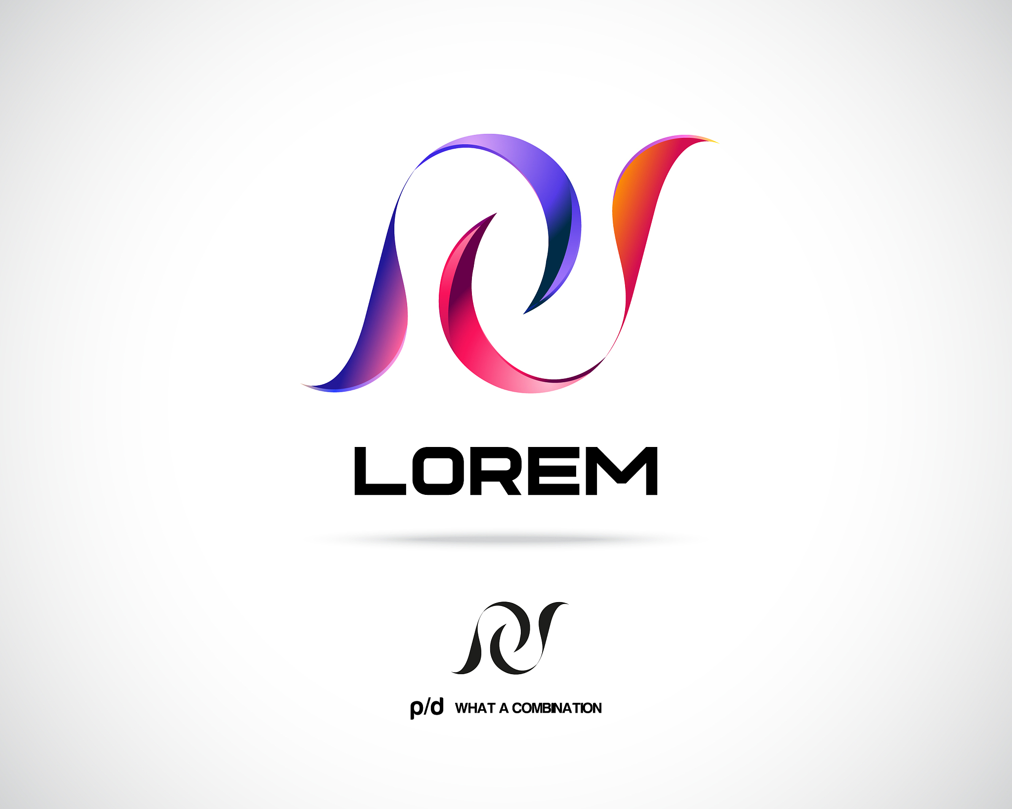 abstract logo design template