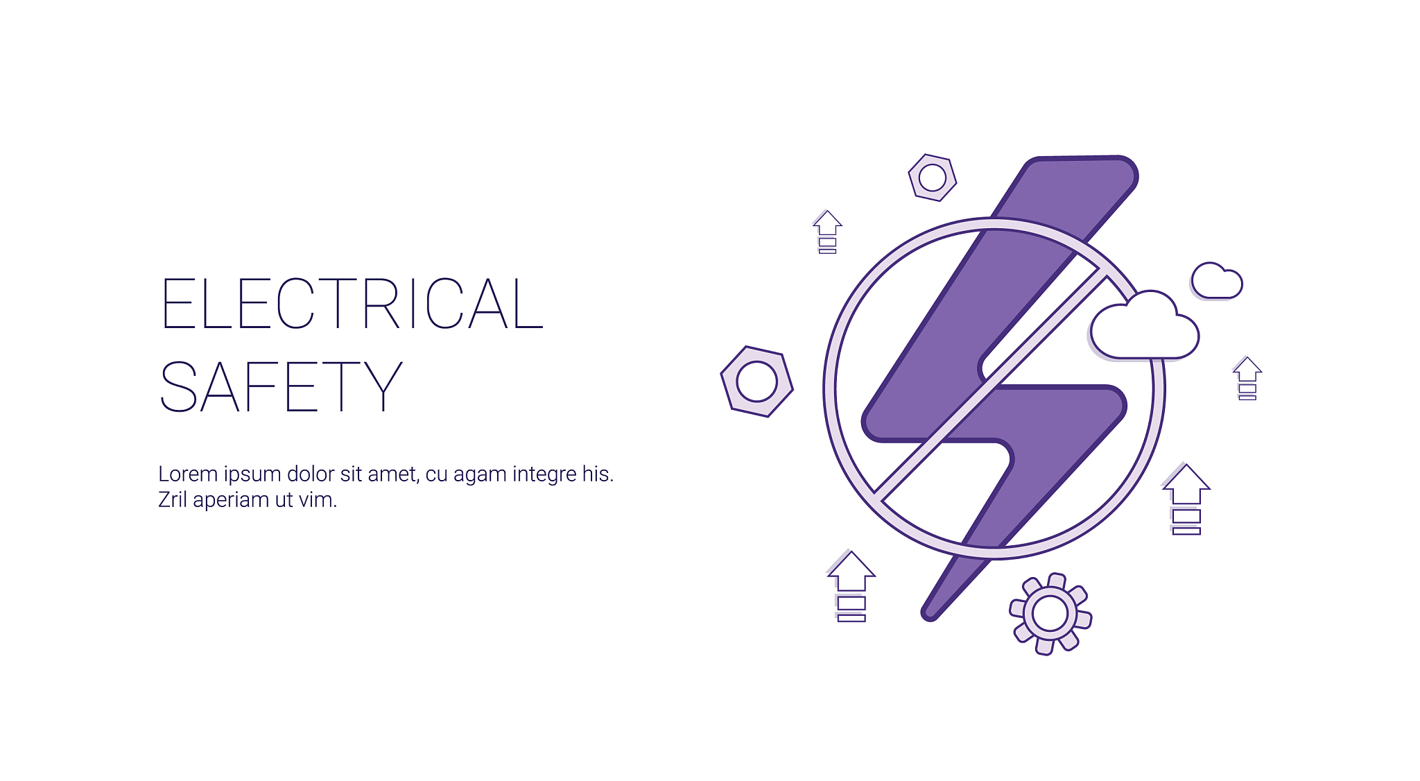 electricial safety concept template web banner