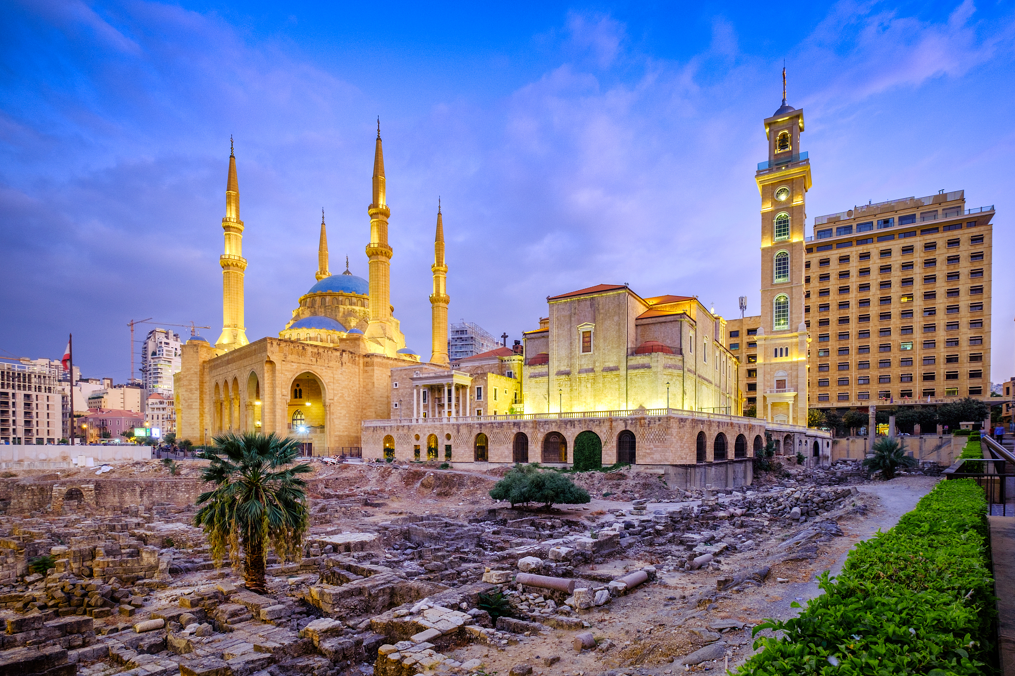 beirut blue hour