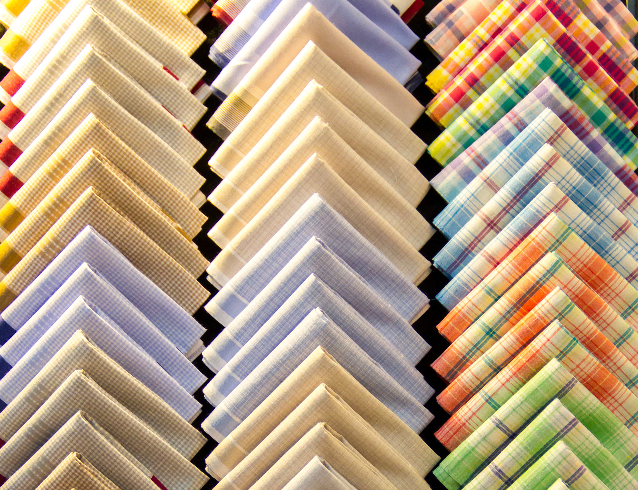 一张手帕的面积是4