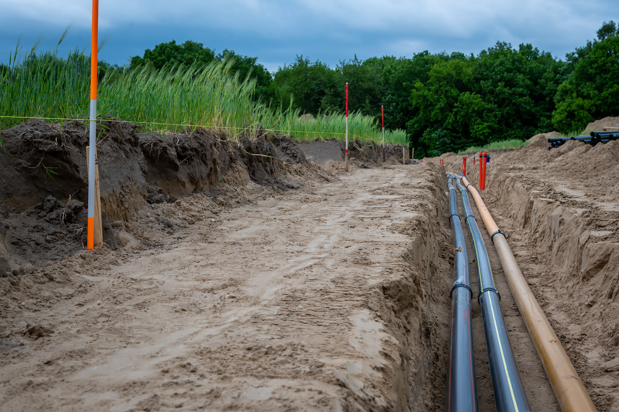 项目区周边道路的给水管道情况