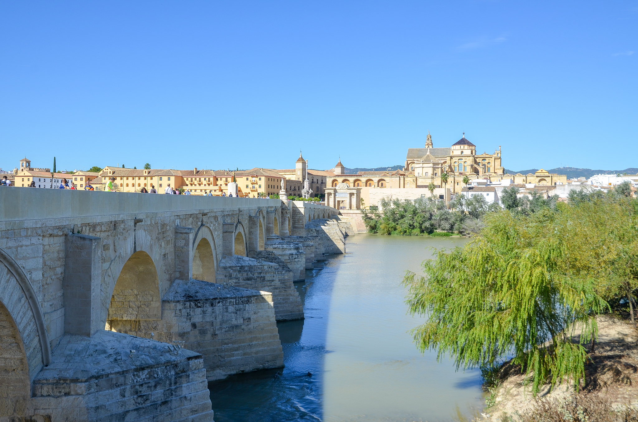 roman bridge, cordoba, andalusia, spain