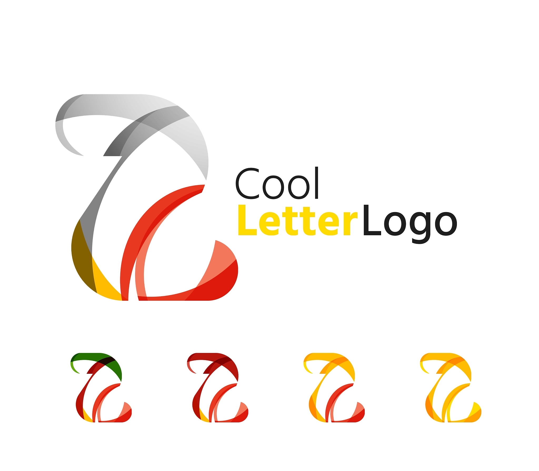 set of abstract z letter company logos business