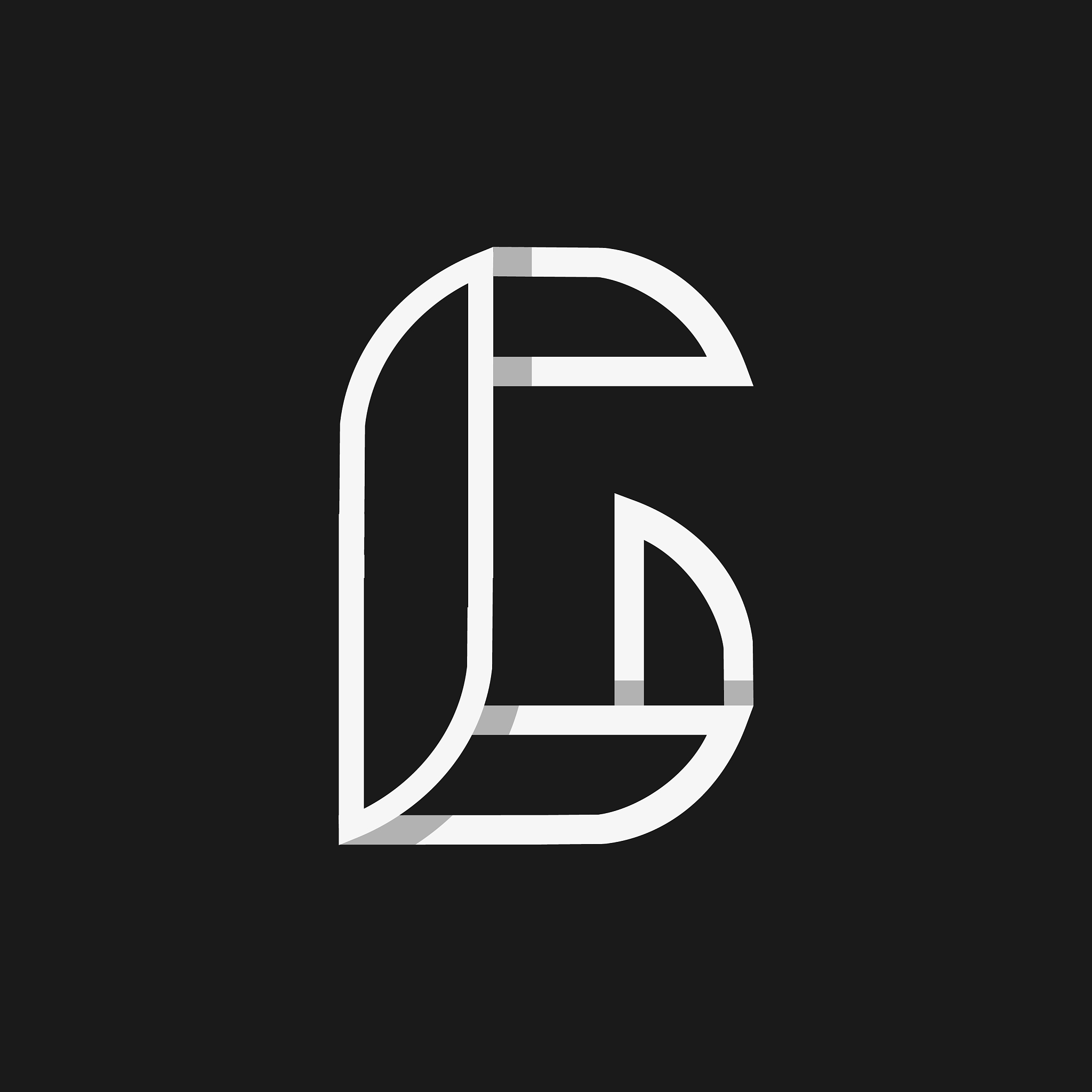 modern logo initial letter g
