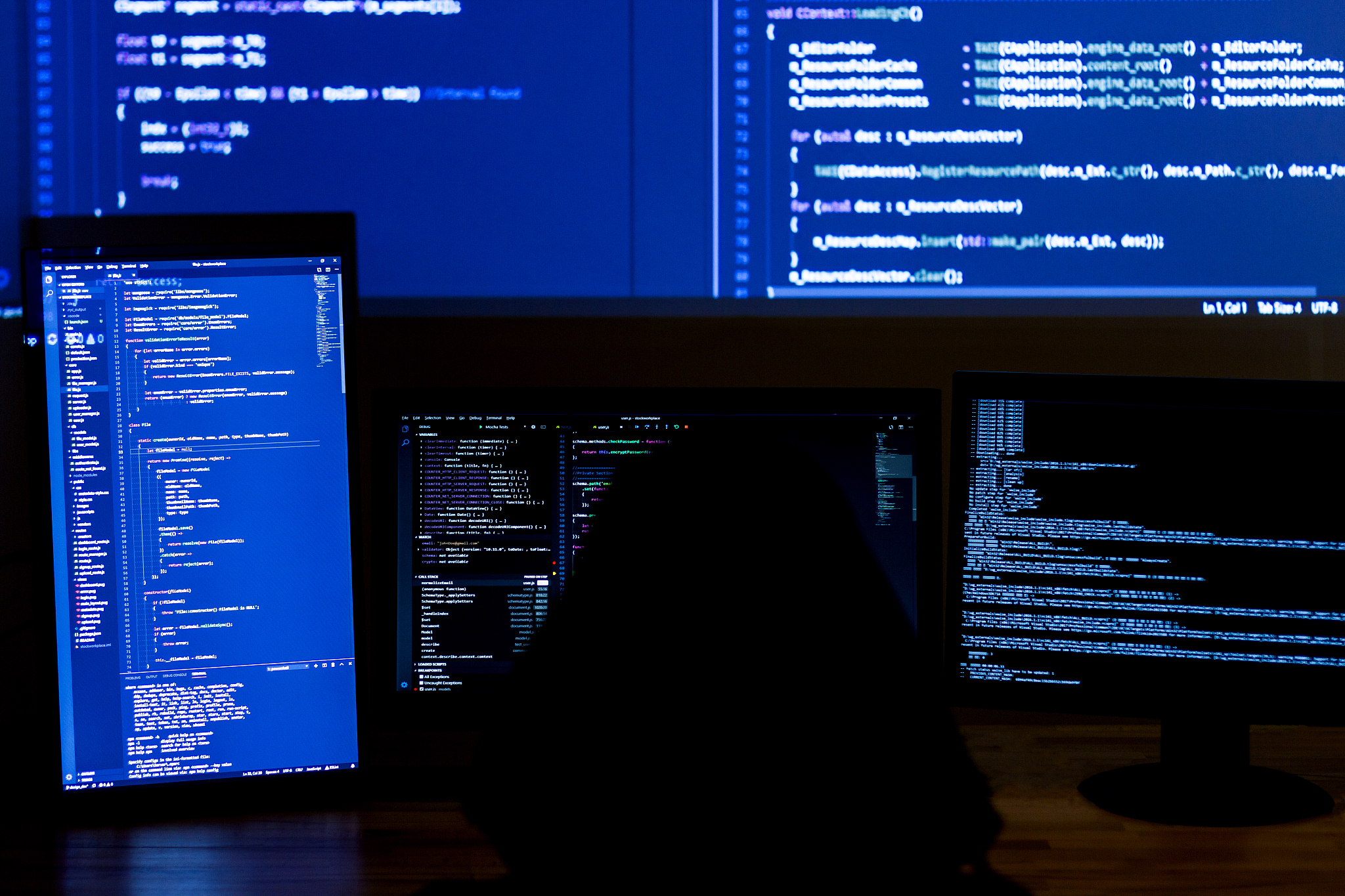 hacker hacking password at night