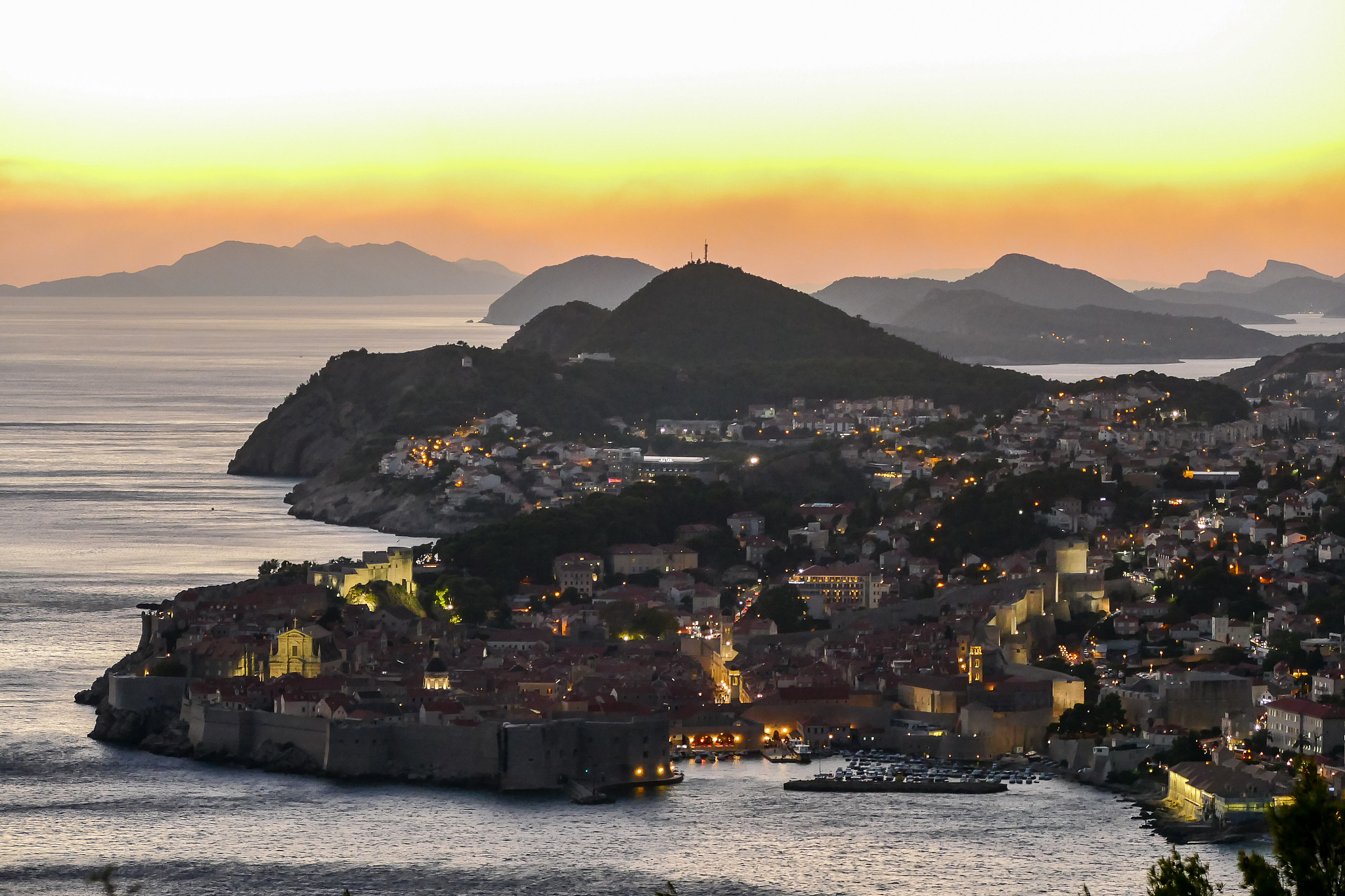 view of town of dubrovnik in croatia, digital photo picture as a