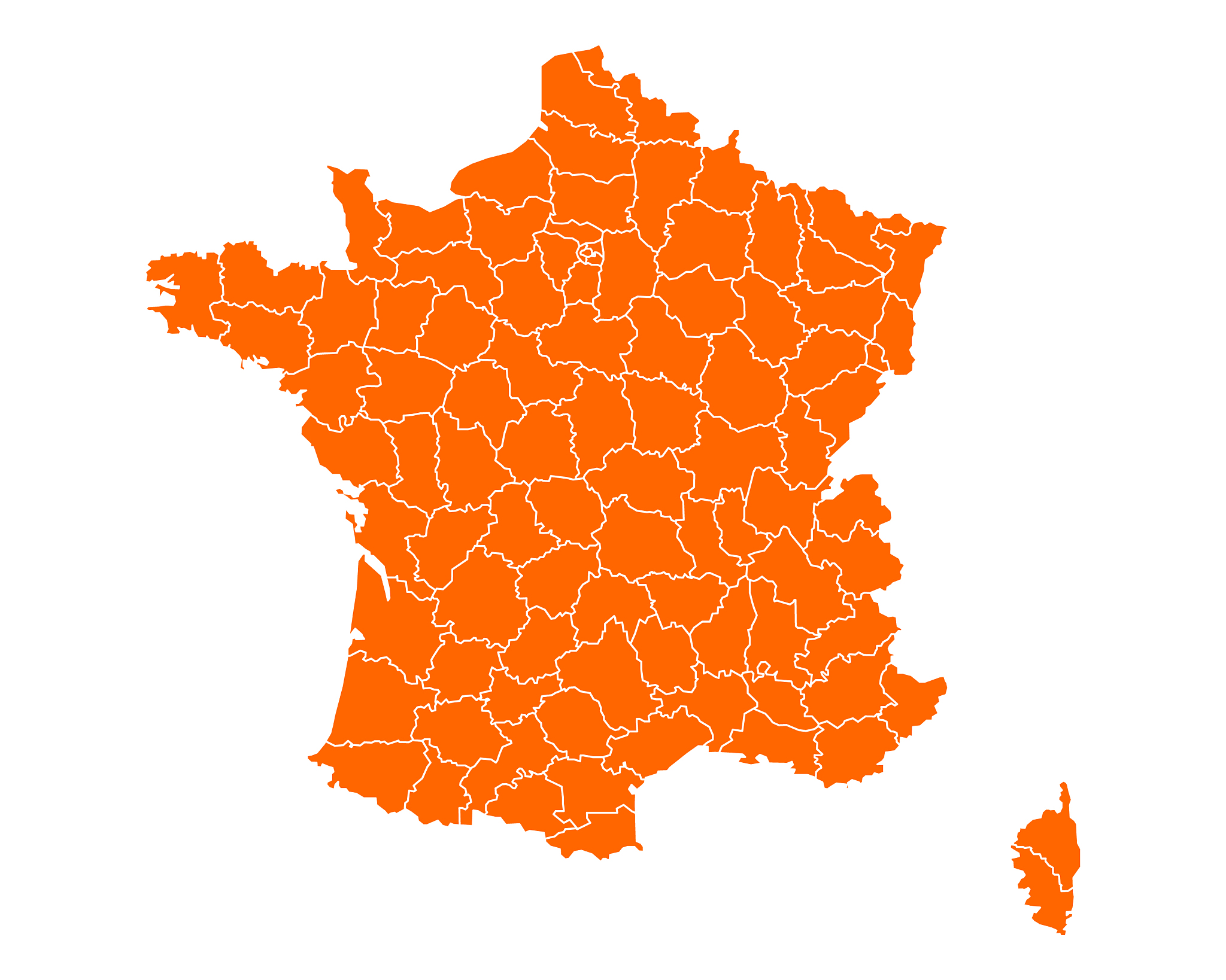 map of france