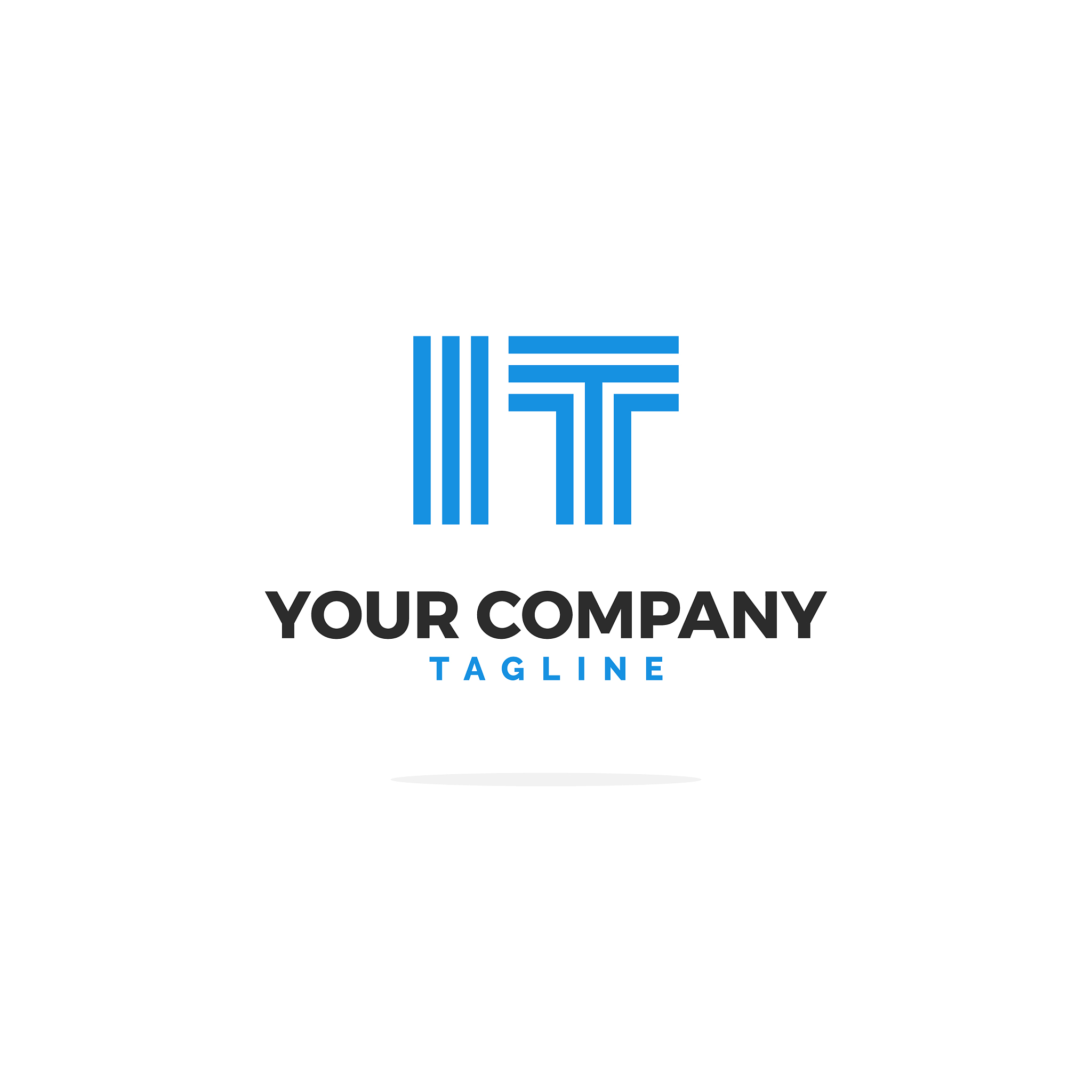 blue it logo lines