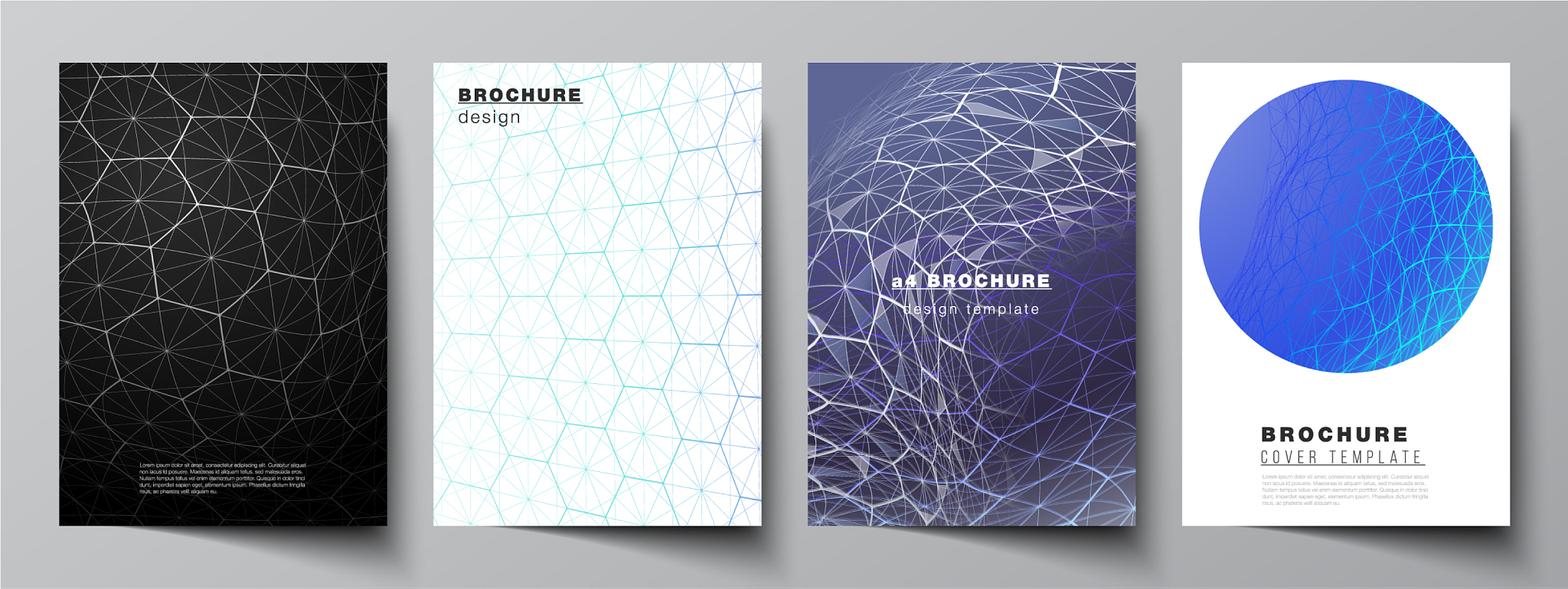 layout a4 format cover mockups design