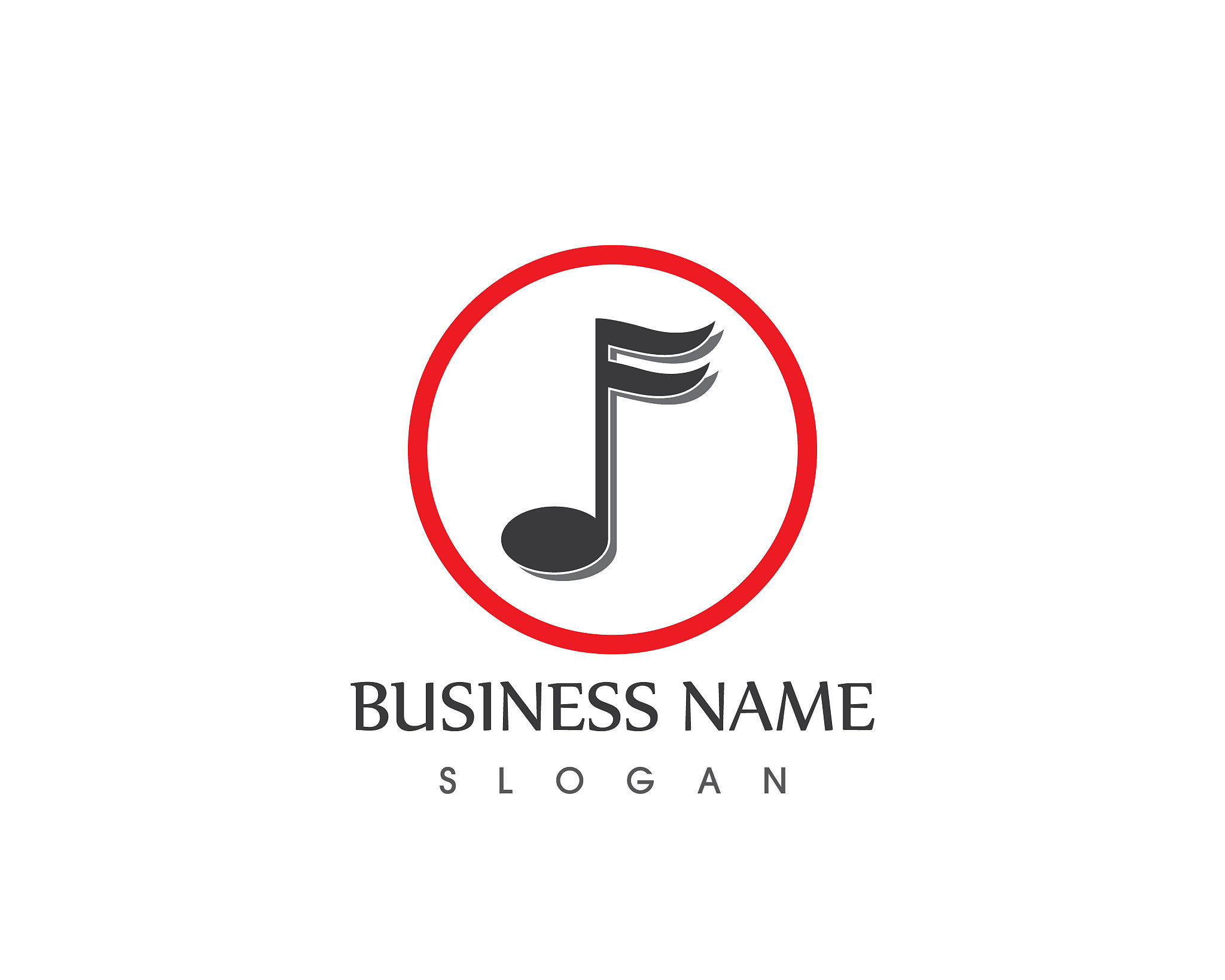 music note icon template