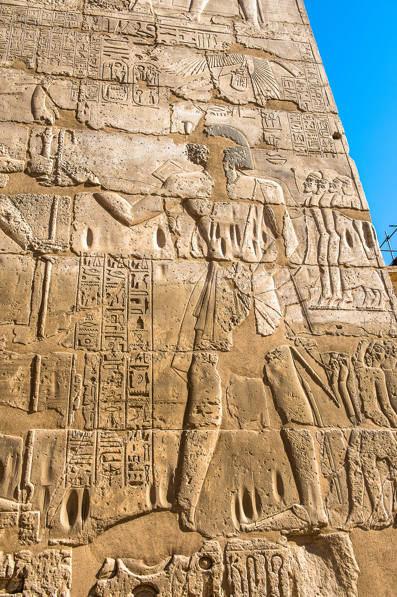mortuary temple of ramesses iii, luxor, egypt