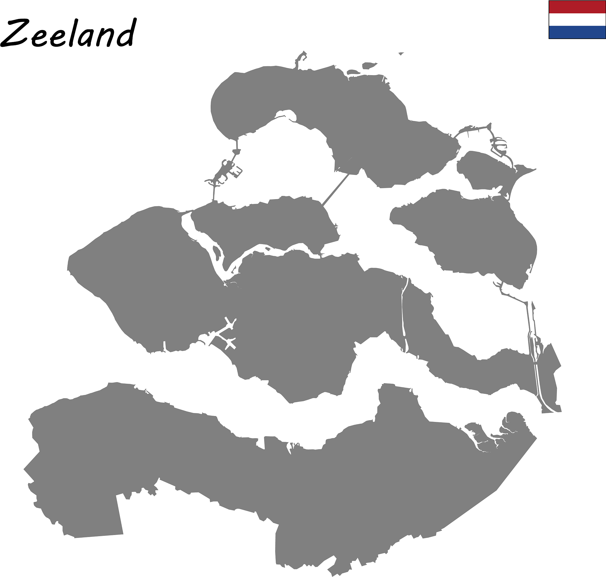 high quality map province of netherlands