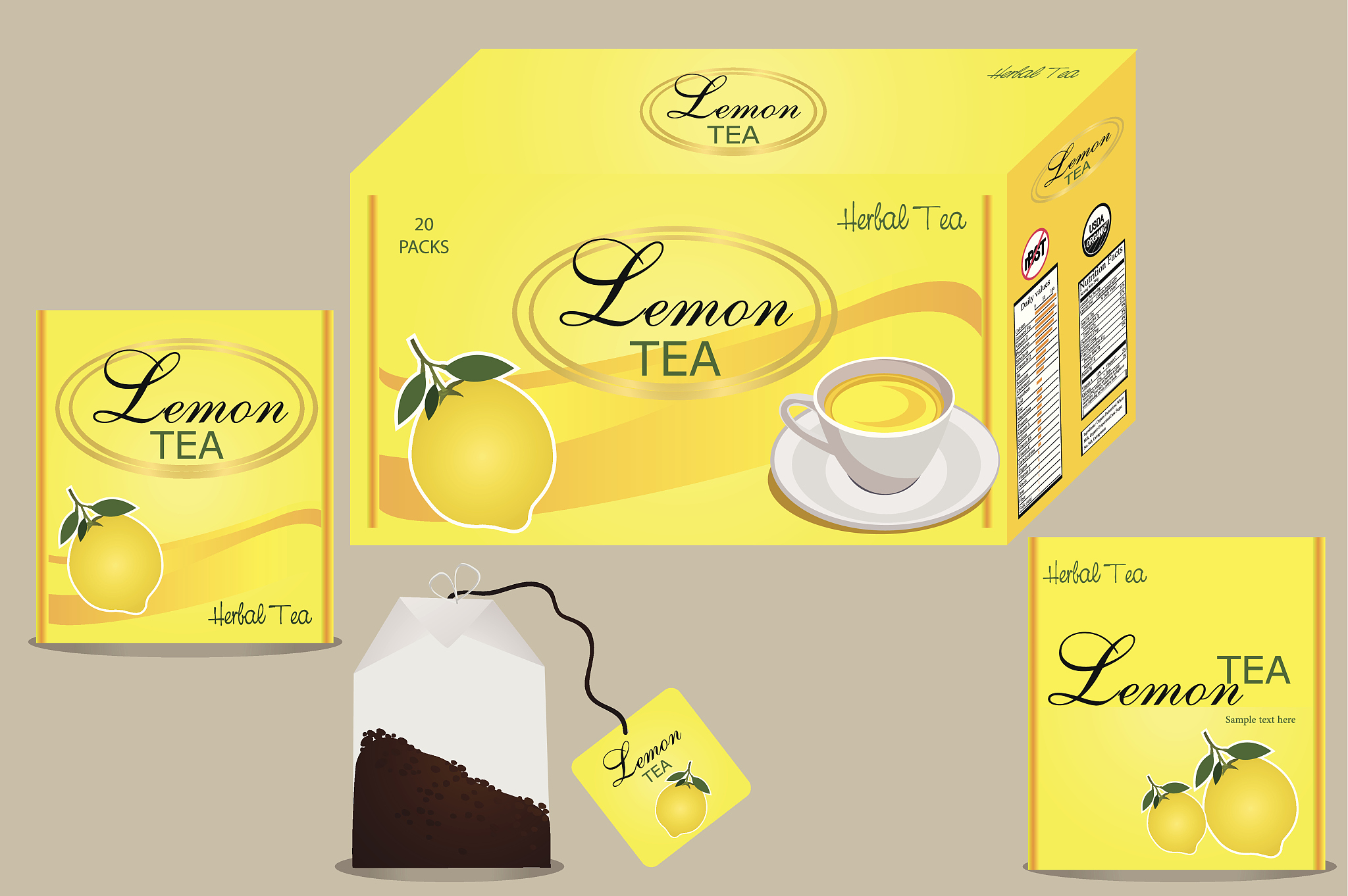 fruit tea packaging