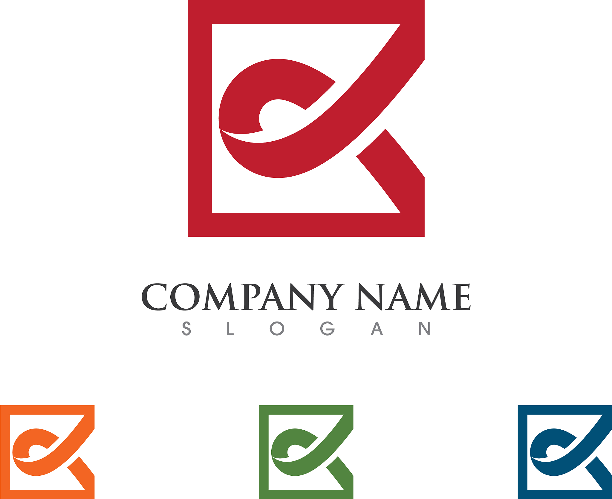 business corporate abstract unity logo design