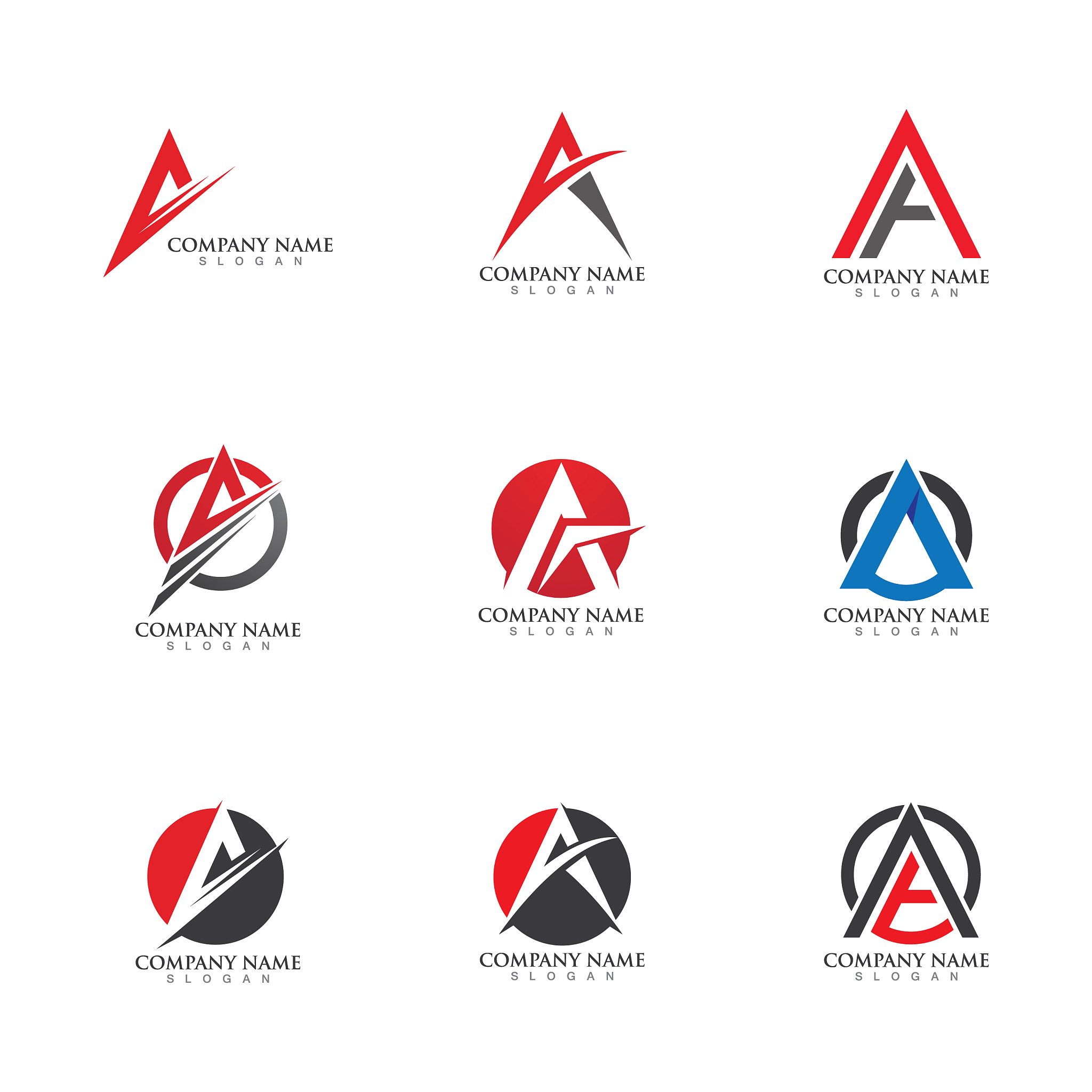 a letter logo template