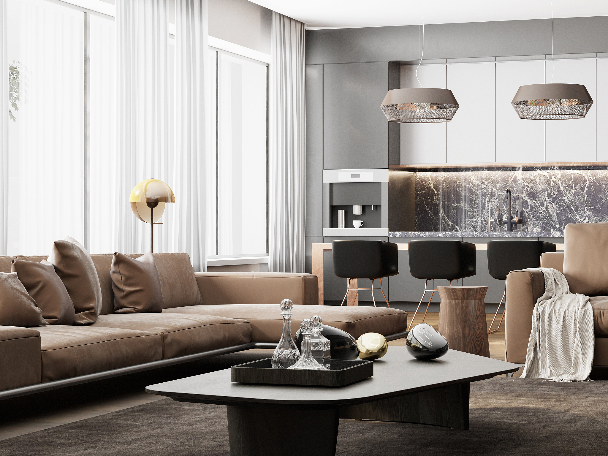 luxury living loft detail