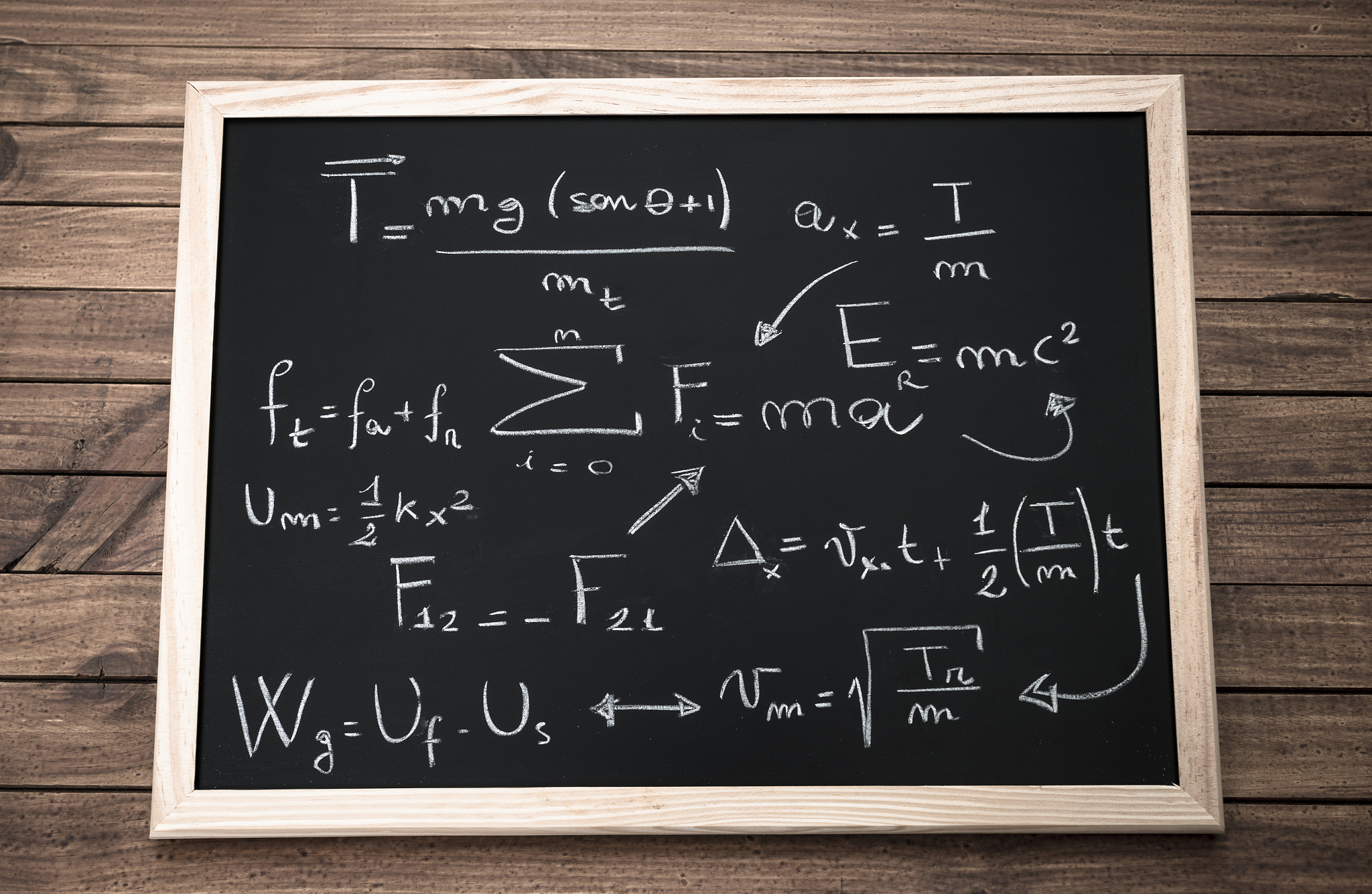 vintage clipboard on blackboard