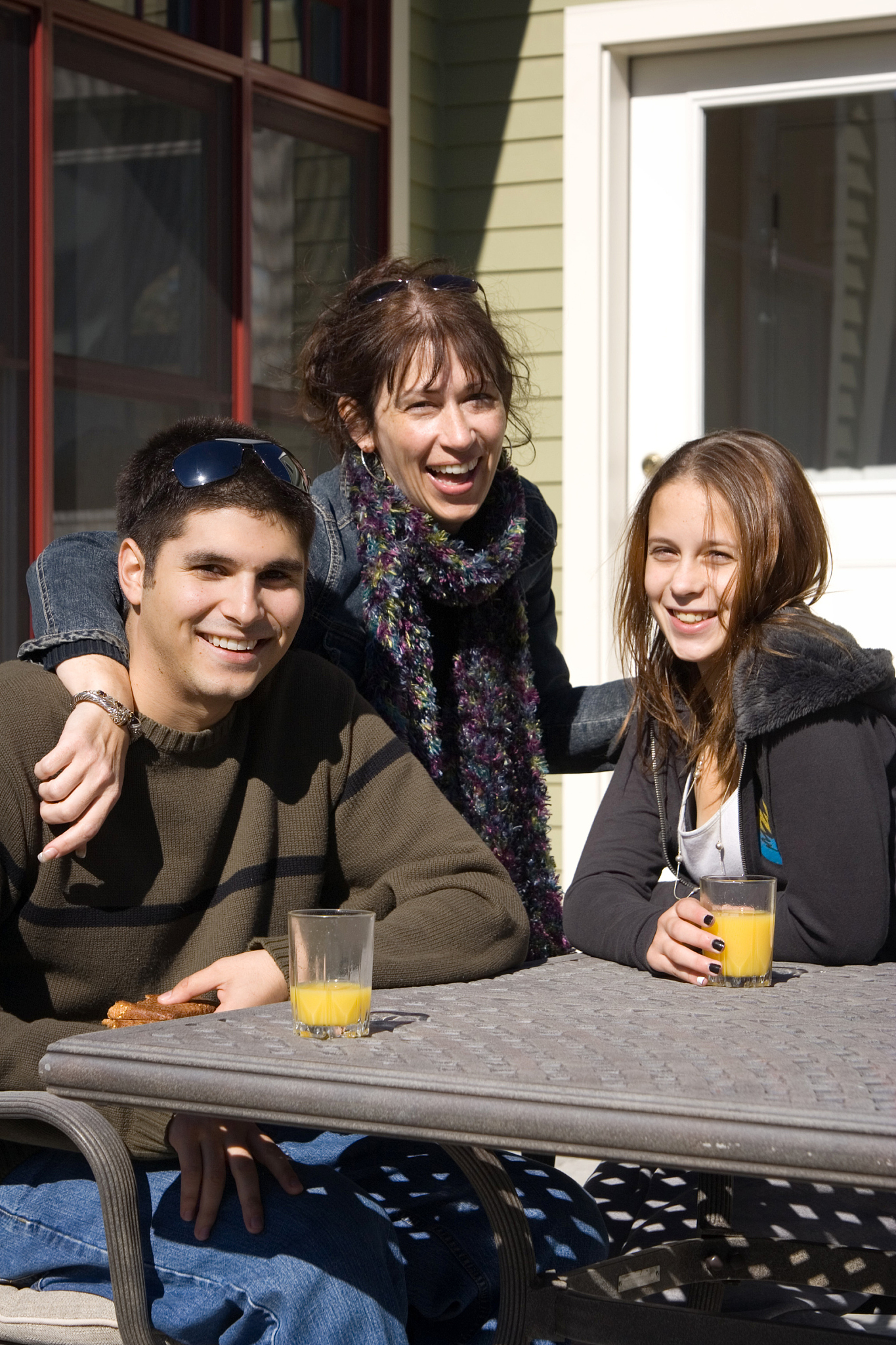 family having fun