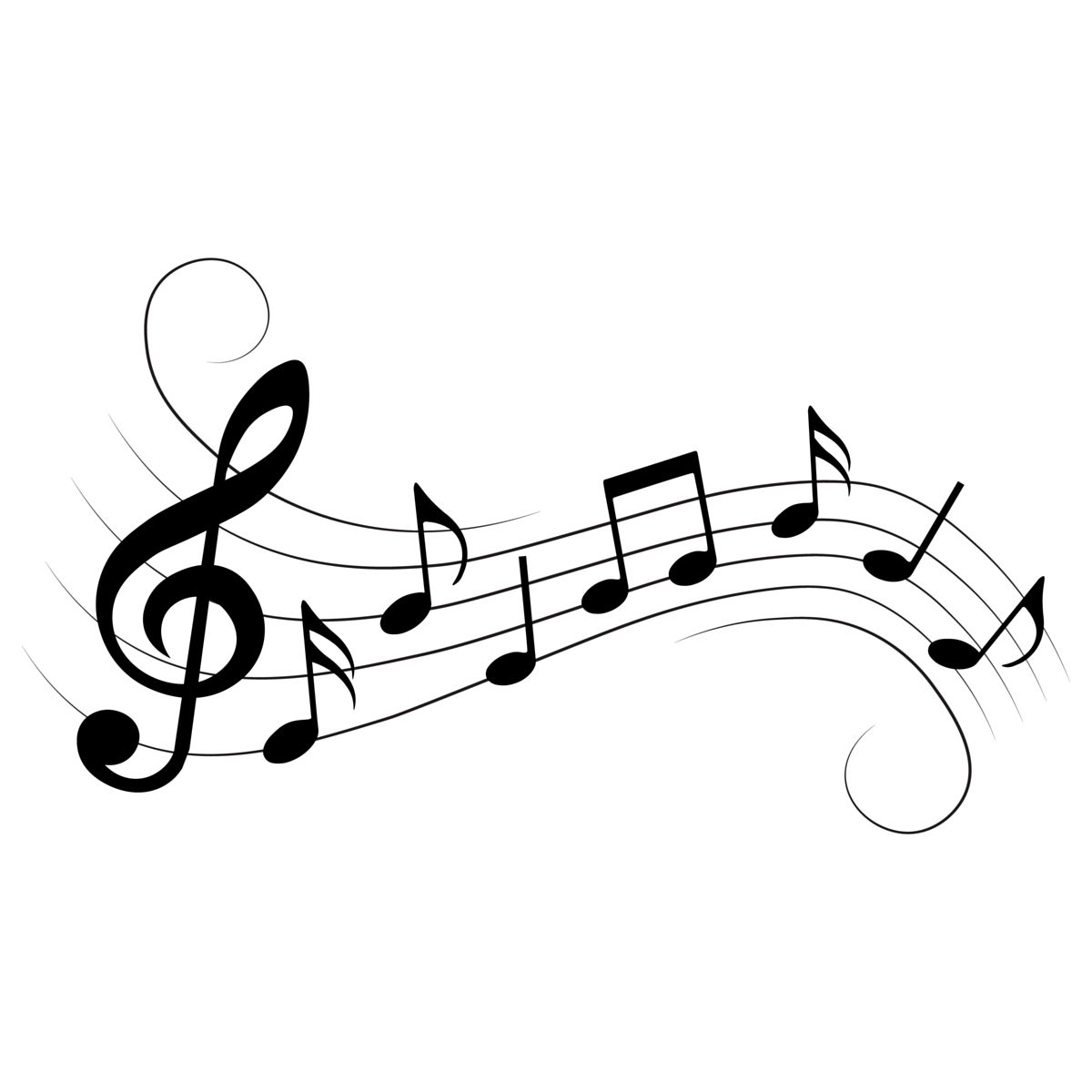 音符与漩涡,设计元素,矢量插图.