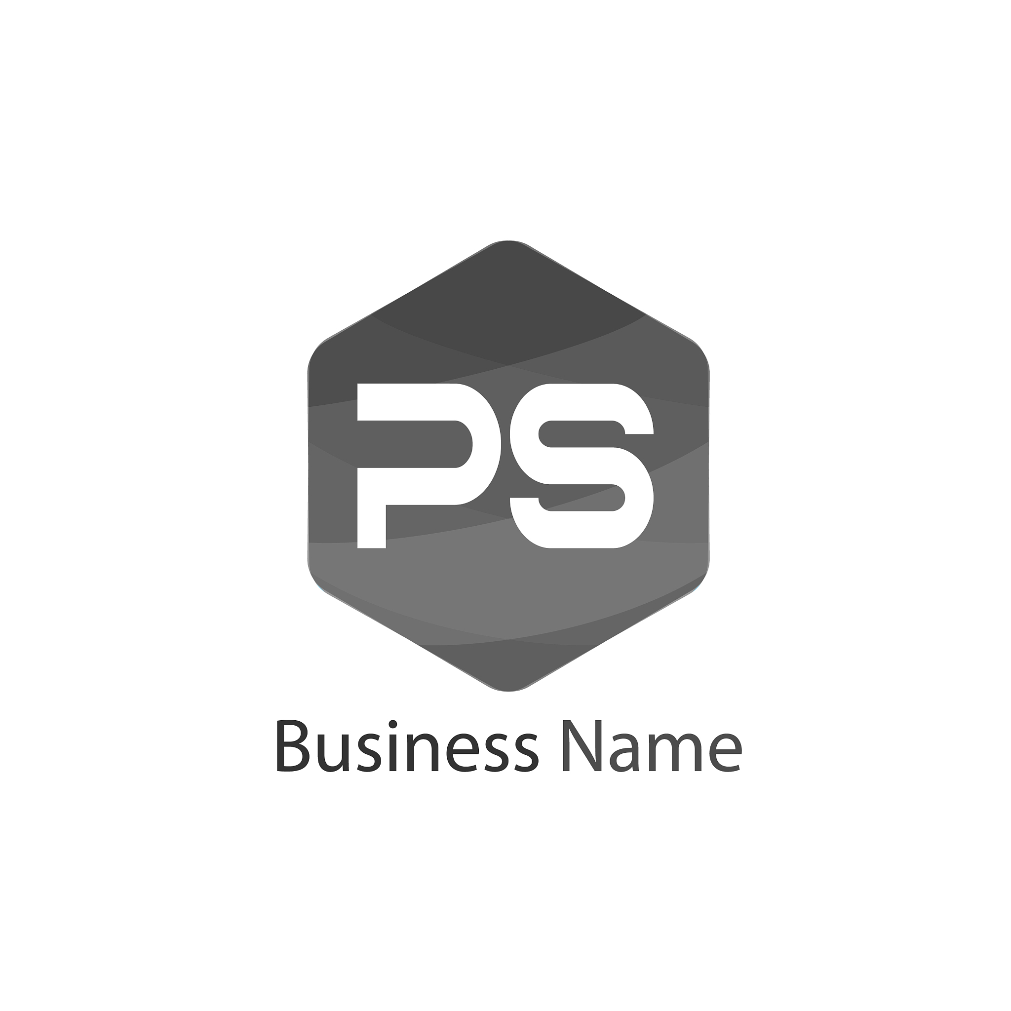 initial letter ps logo template design