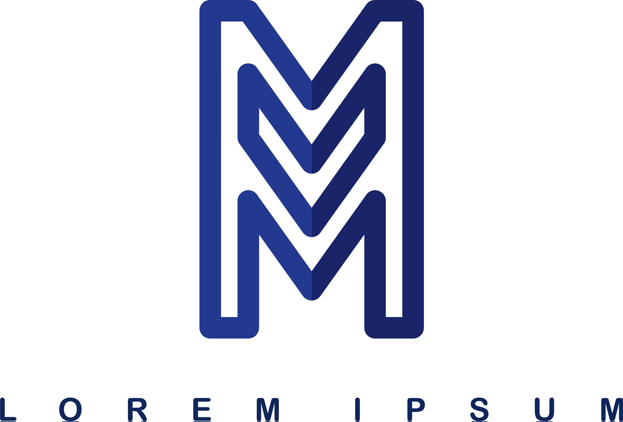overlap line art template logo logotype alphabet