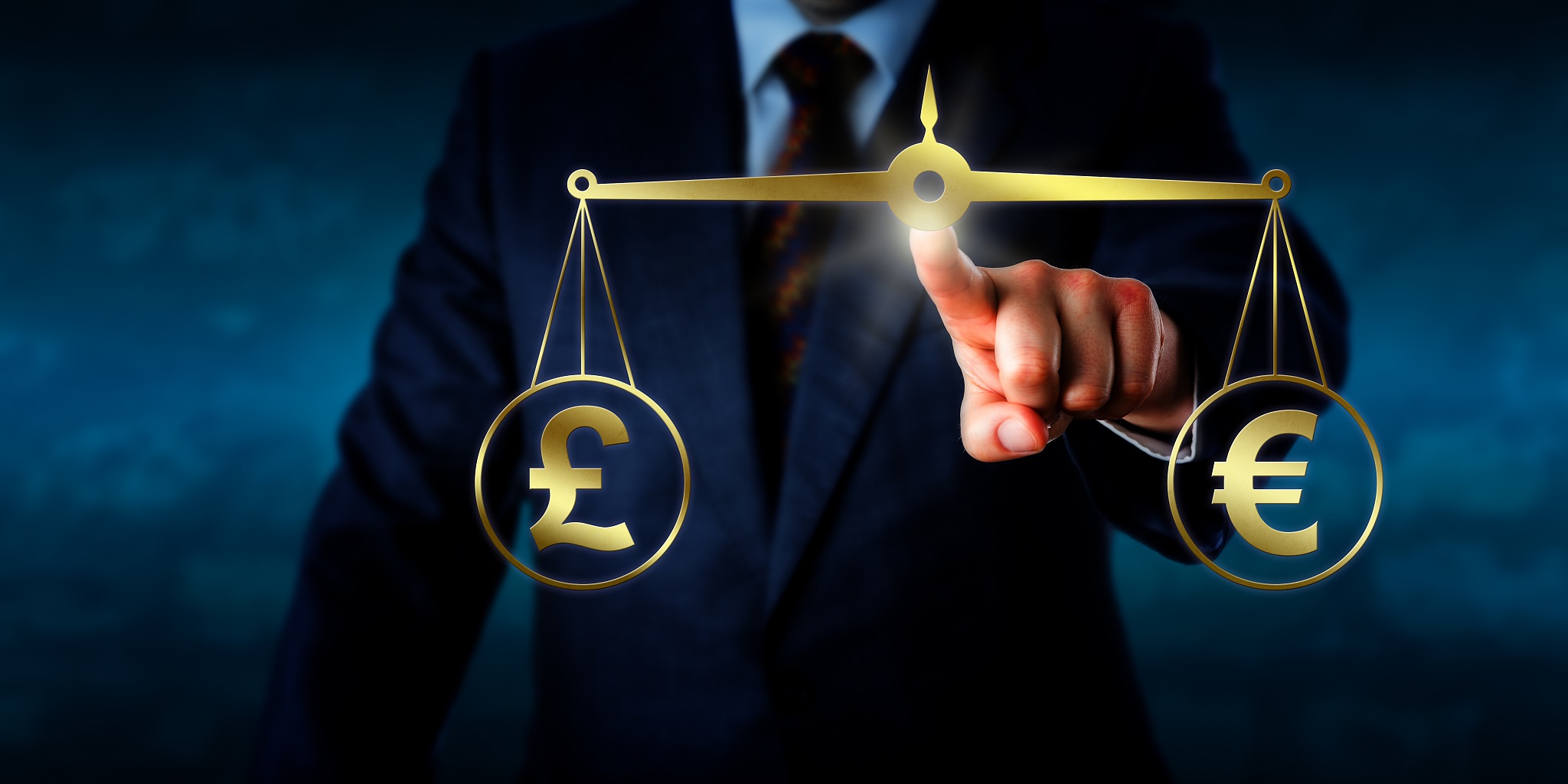 trading the pound sterling at par with the euro
