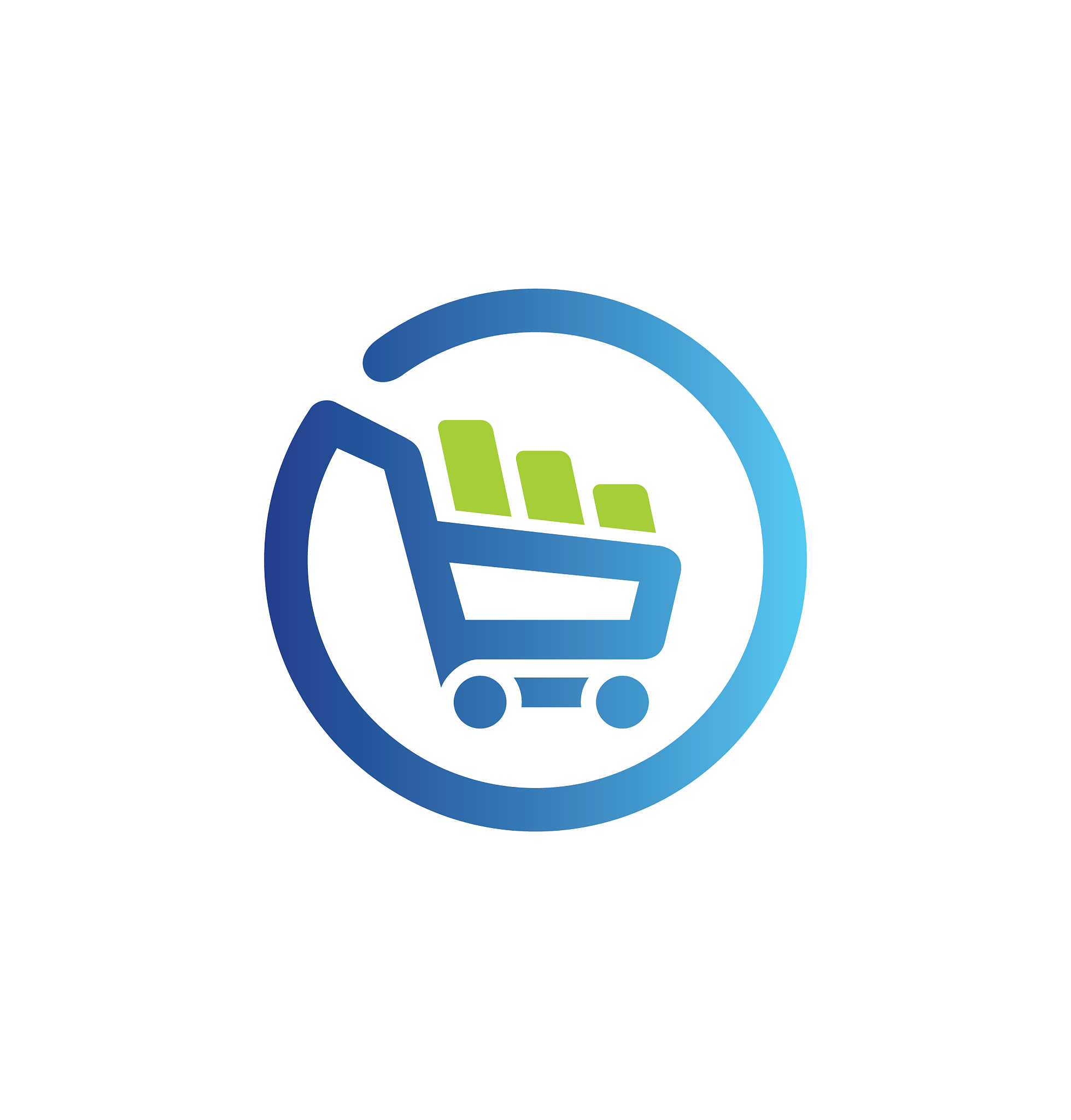 shopping cart basket buy online logo