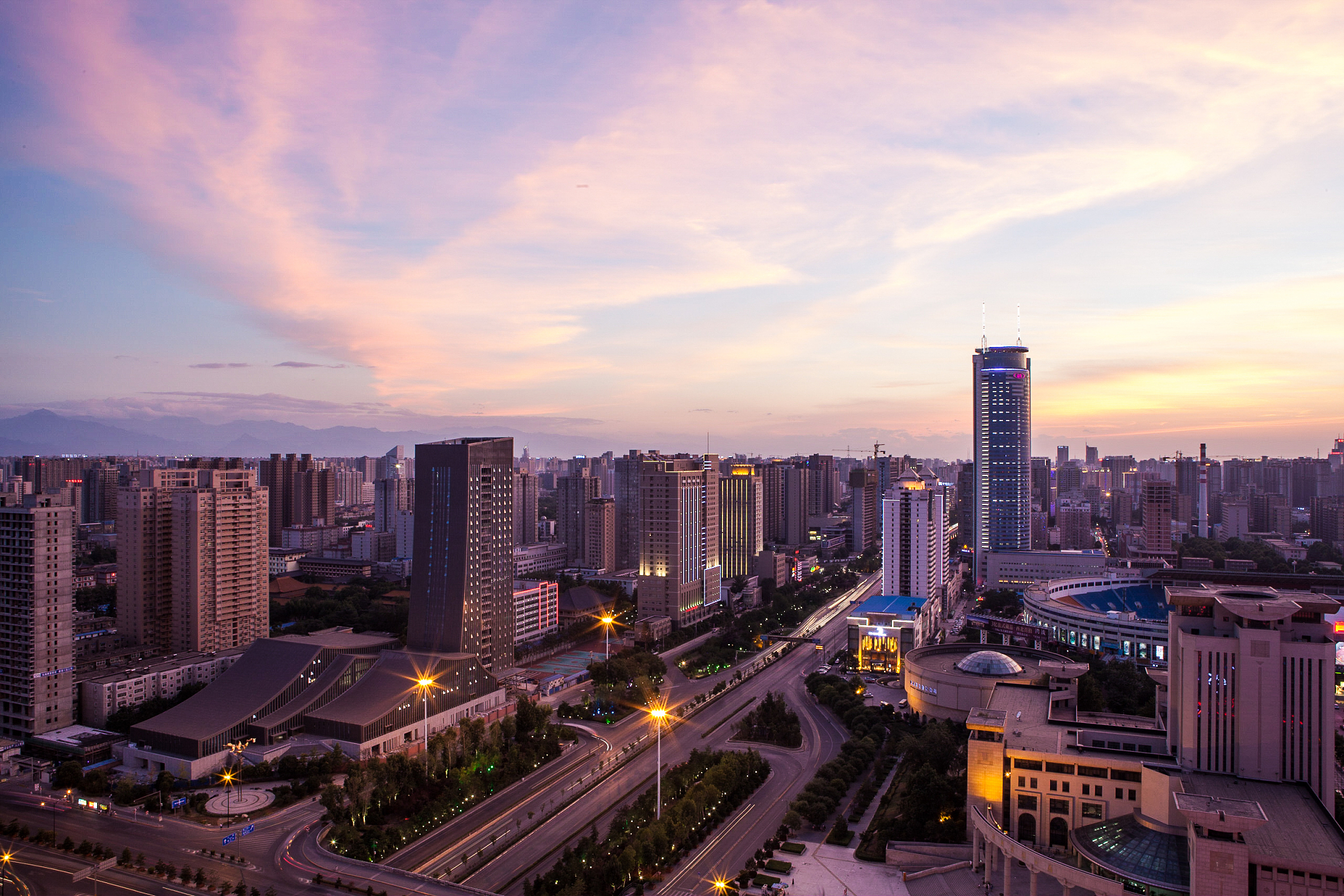 cityscape of xi'an city