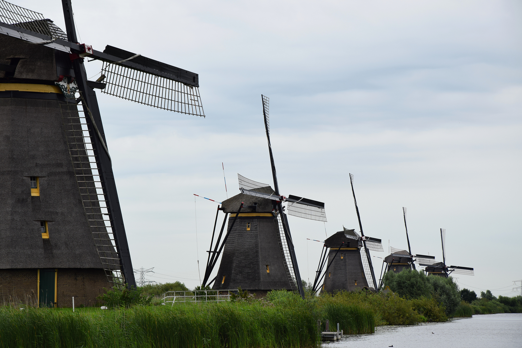 dutch windmills of the unesco world heritage of kinderdijk in th