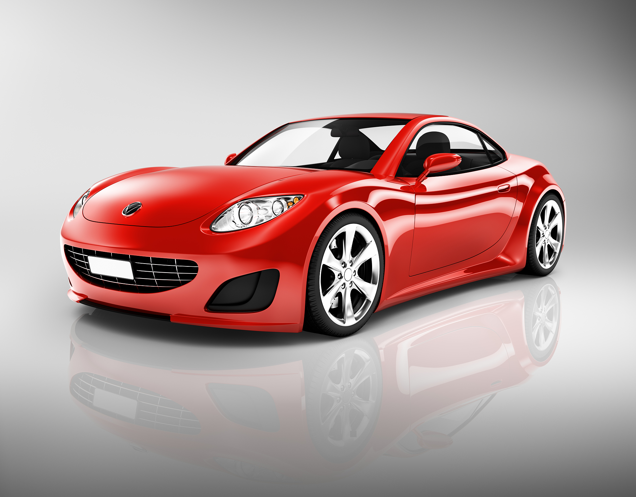 red sport car