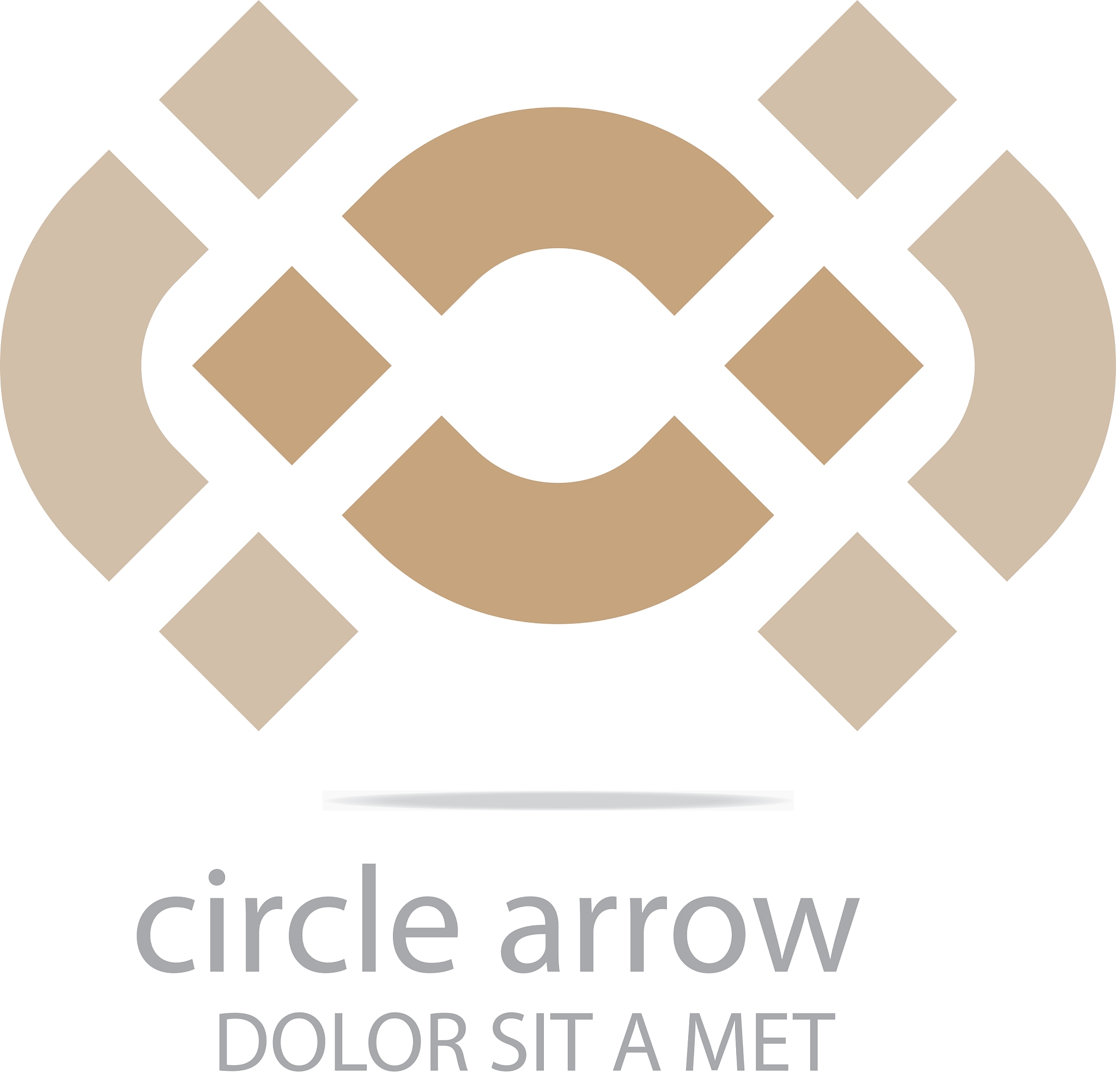 logo design letter c arrow icon symbol abstract
