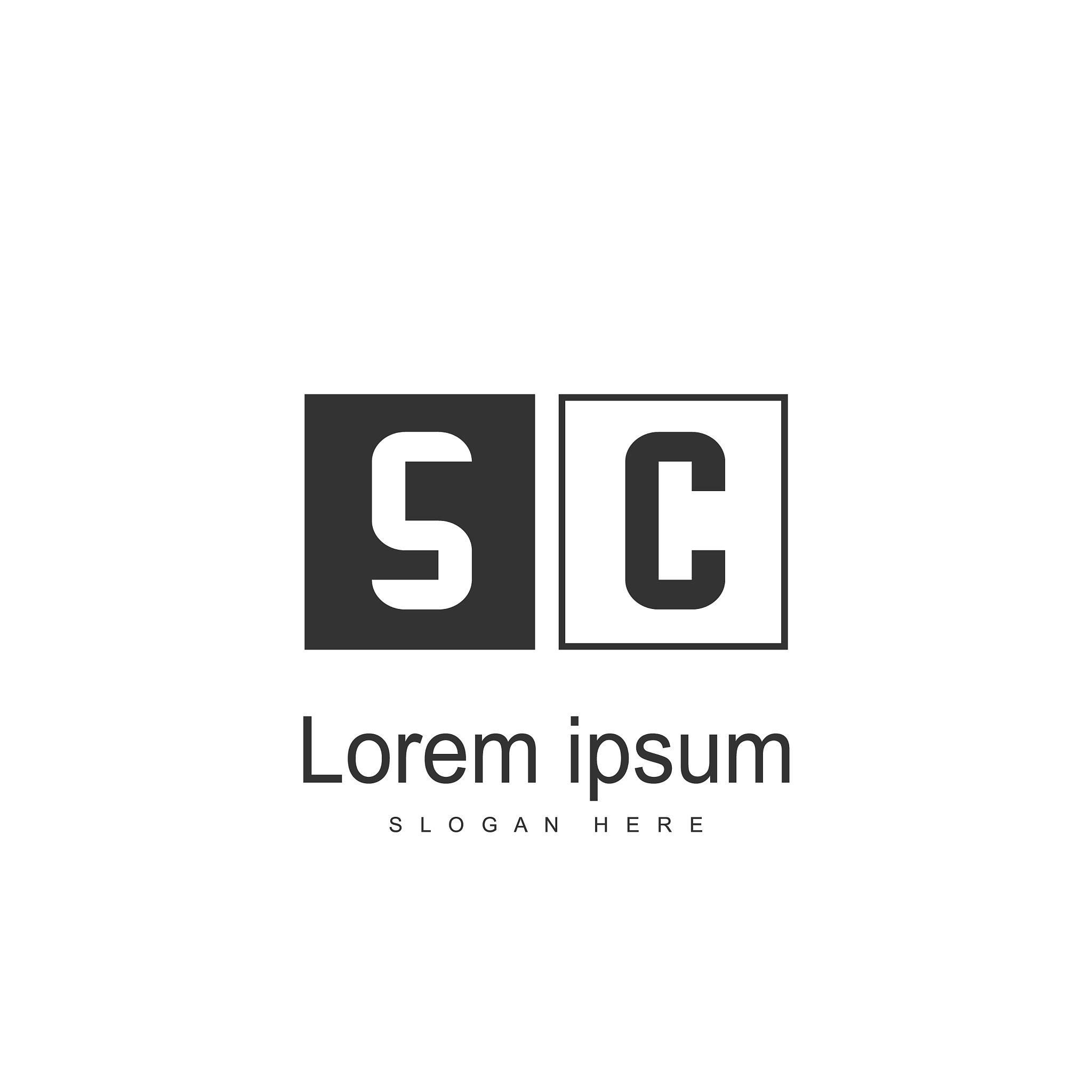 s letter logo template initial letter logo design