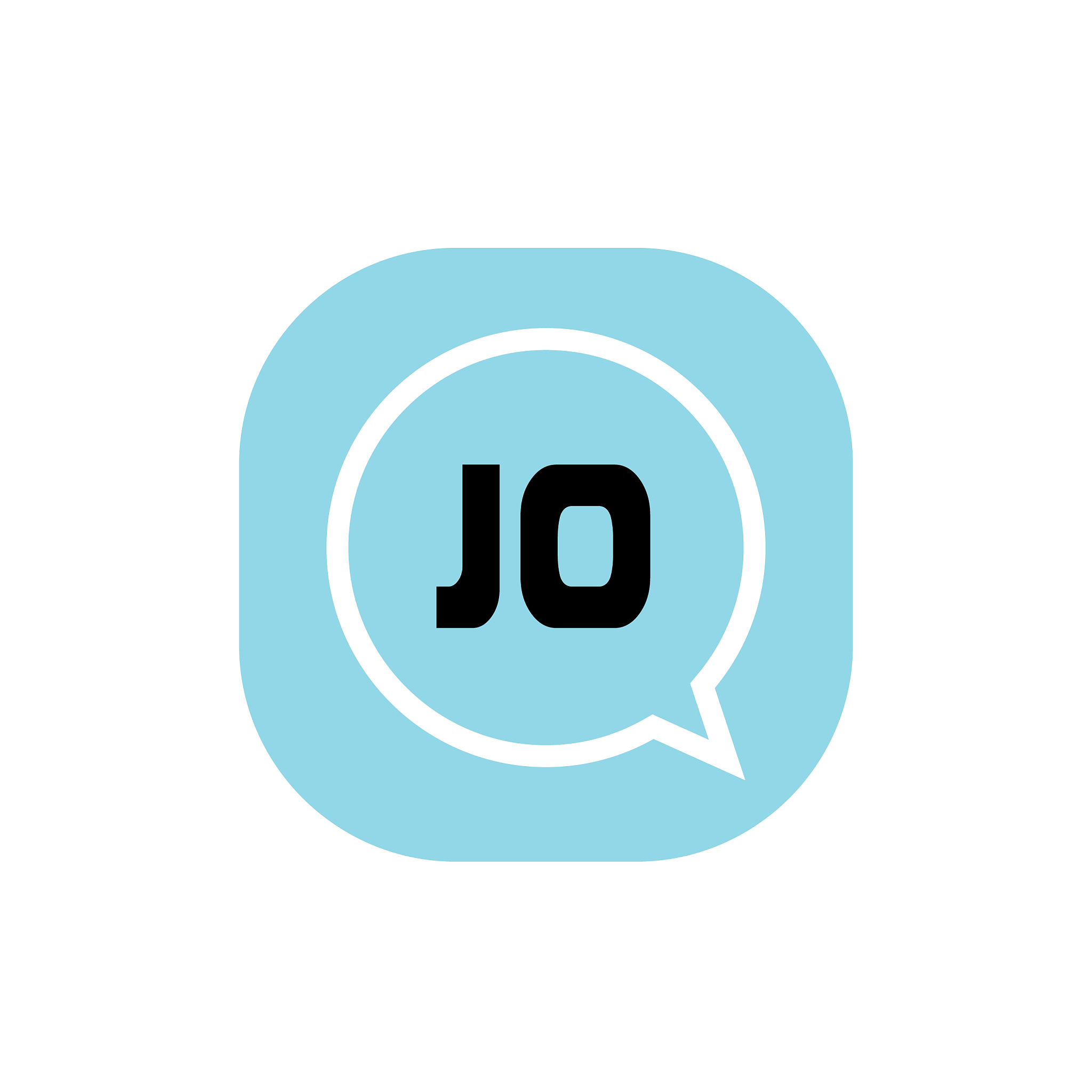 initial letter logo jo template design