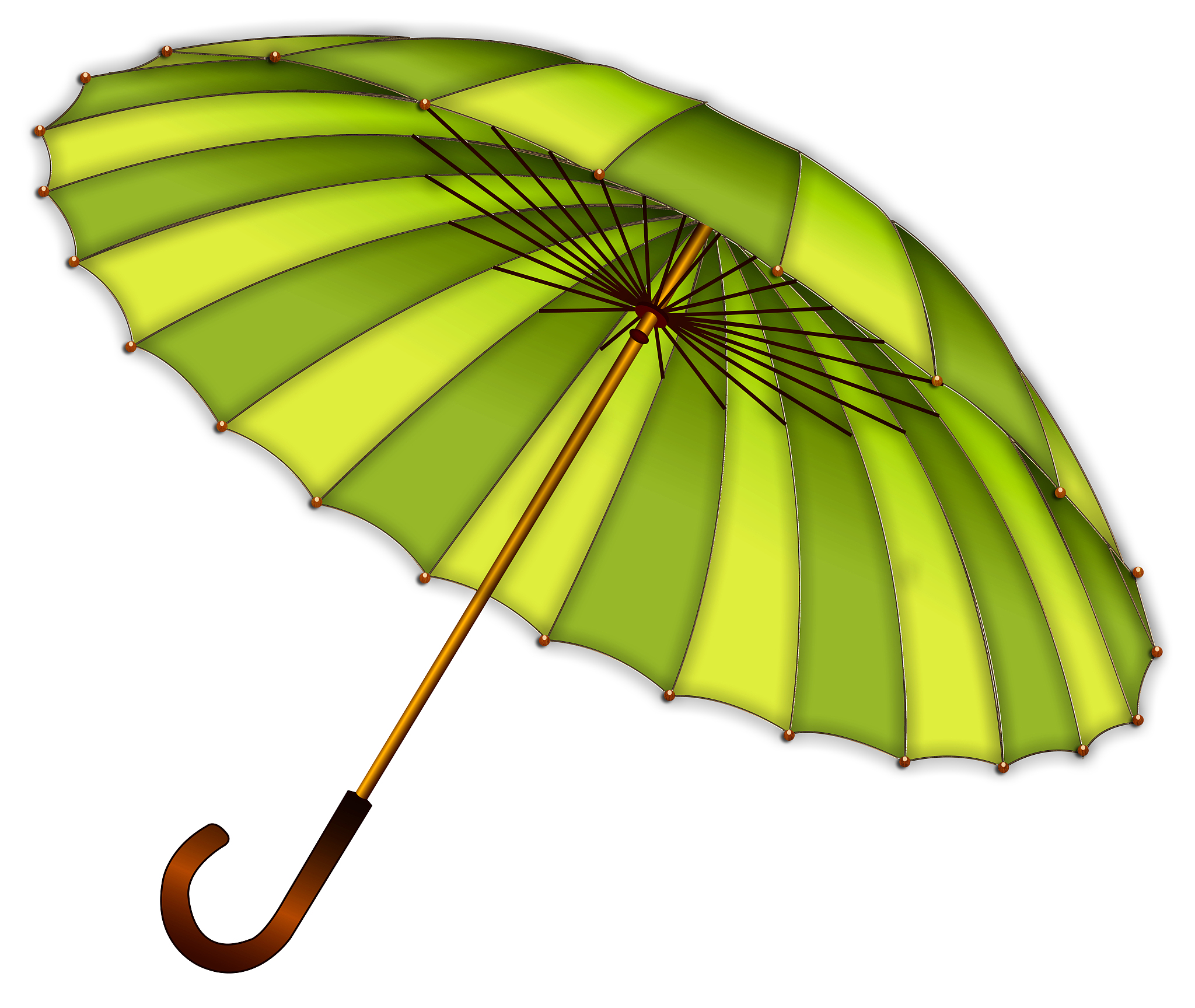 green umbrella