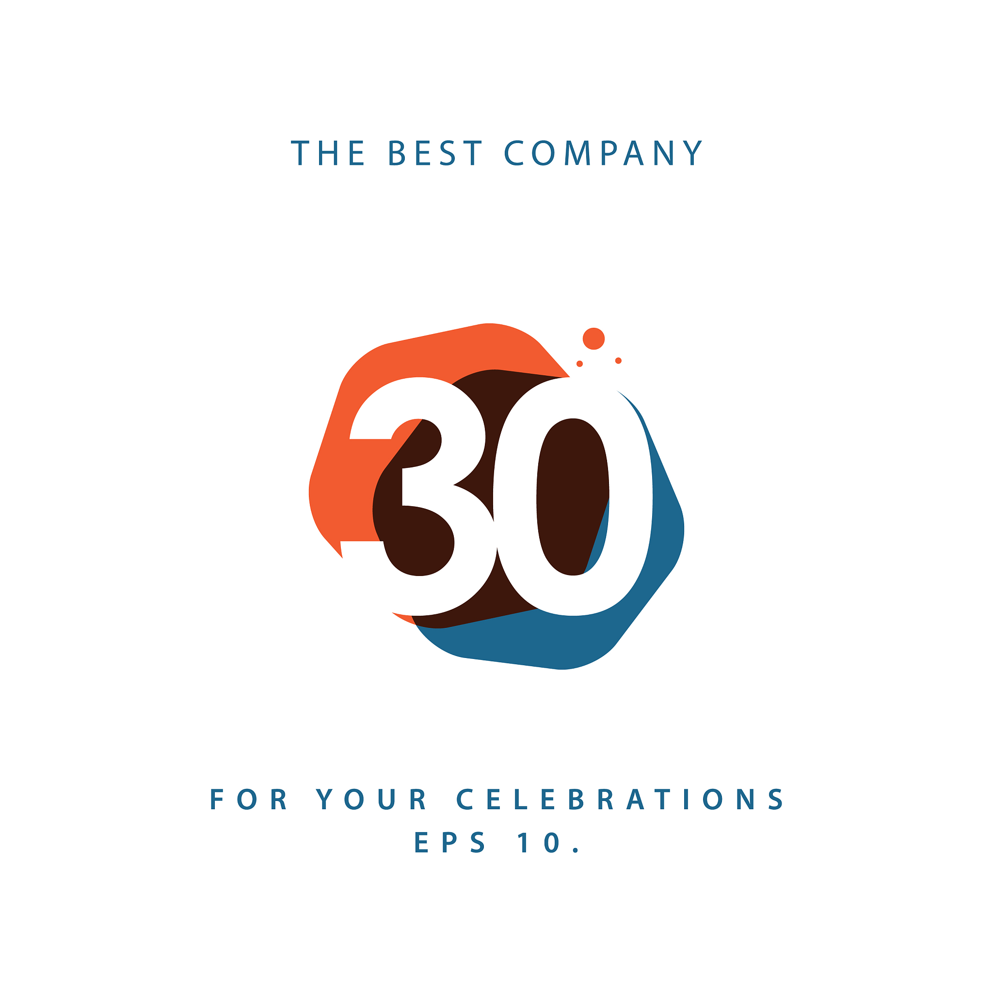 30 year anniversary template design