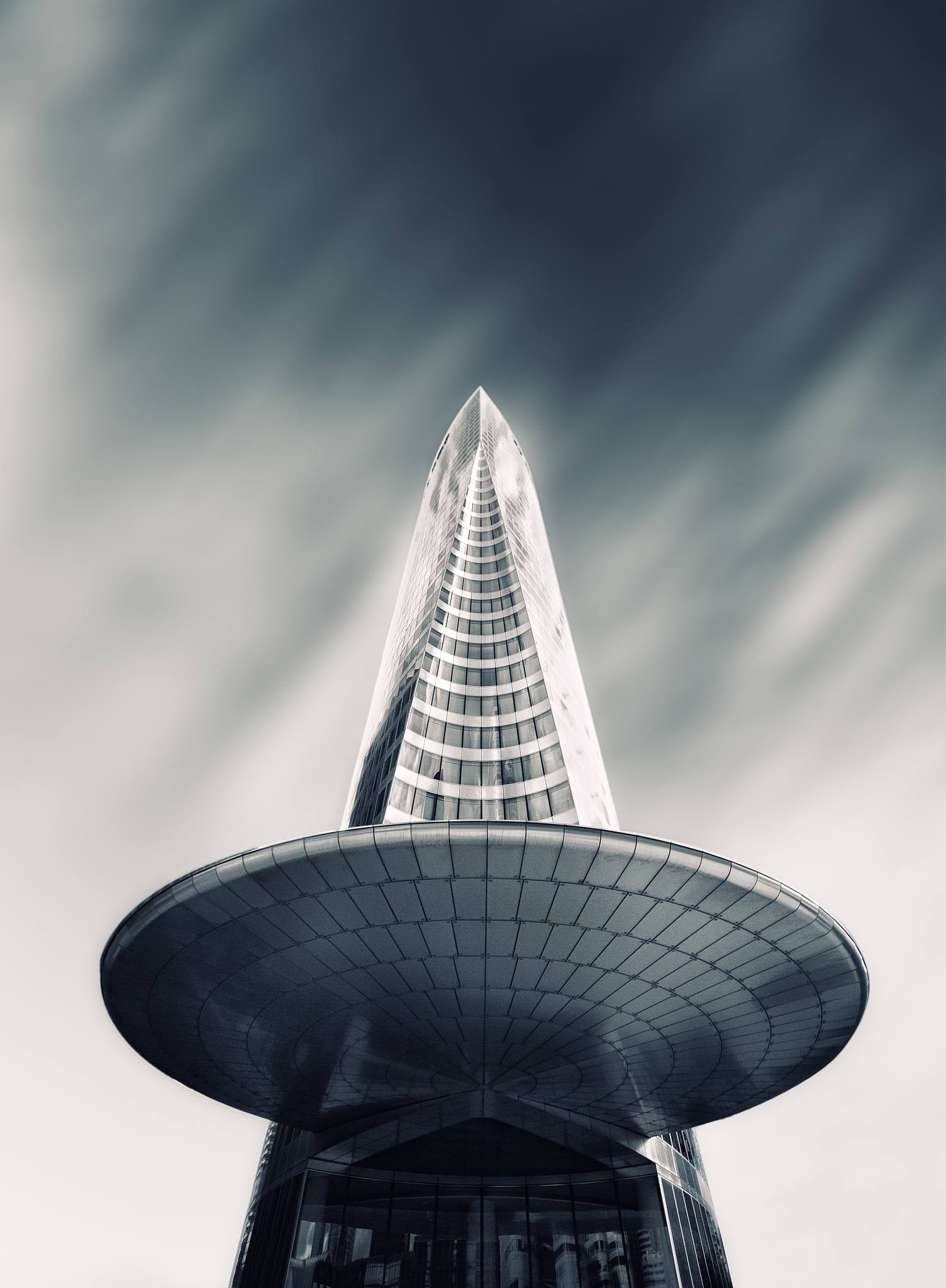 futuristic sky scraper