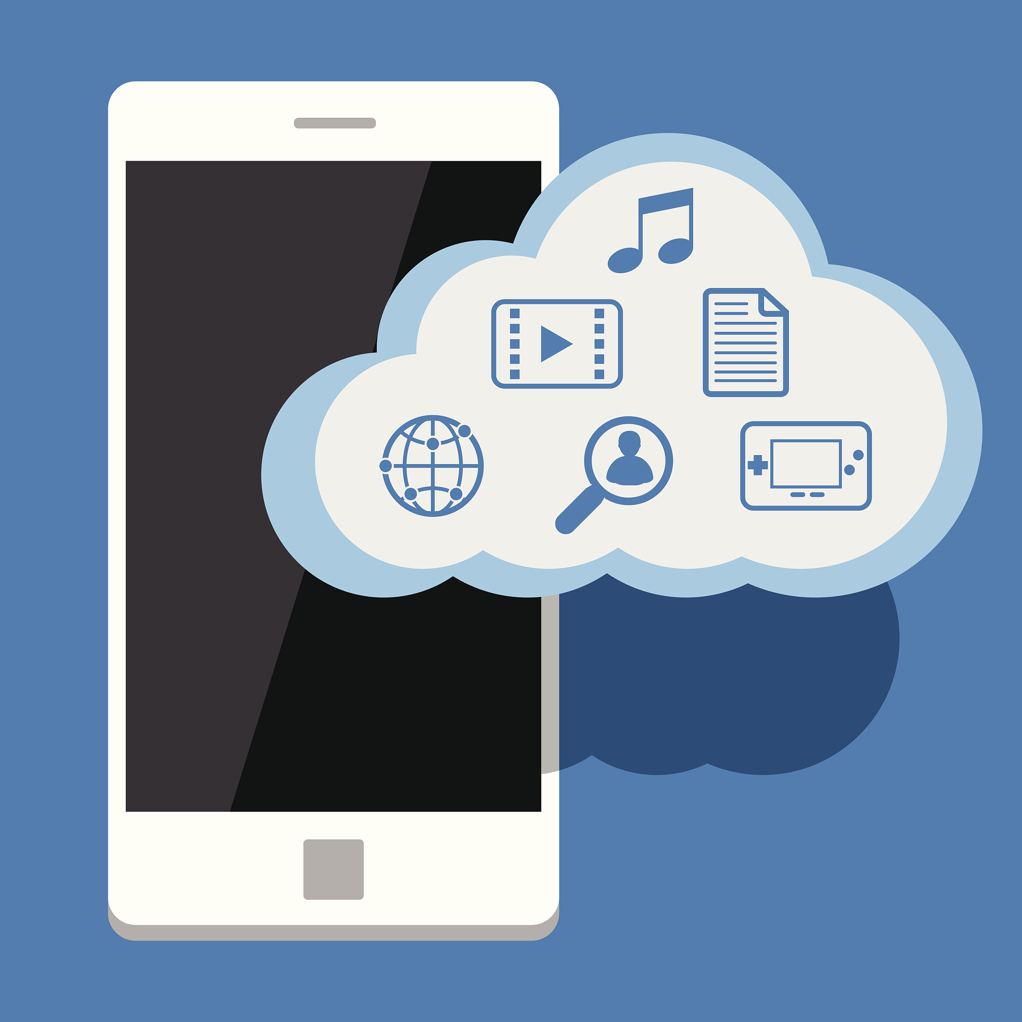 cloud computing with mobile phone