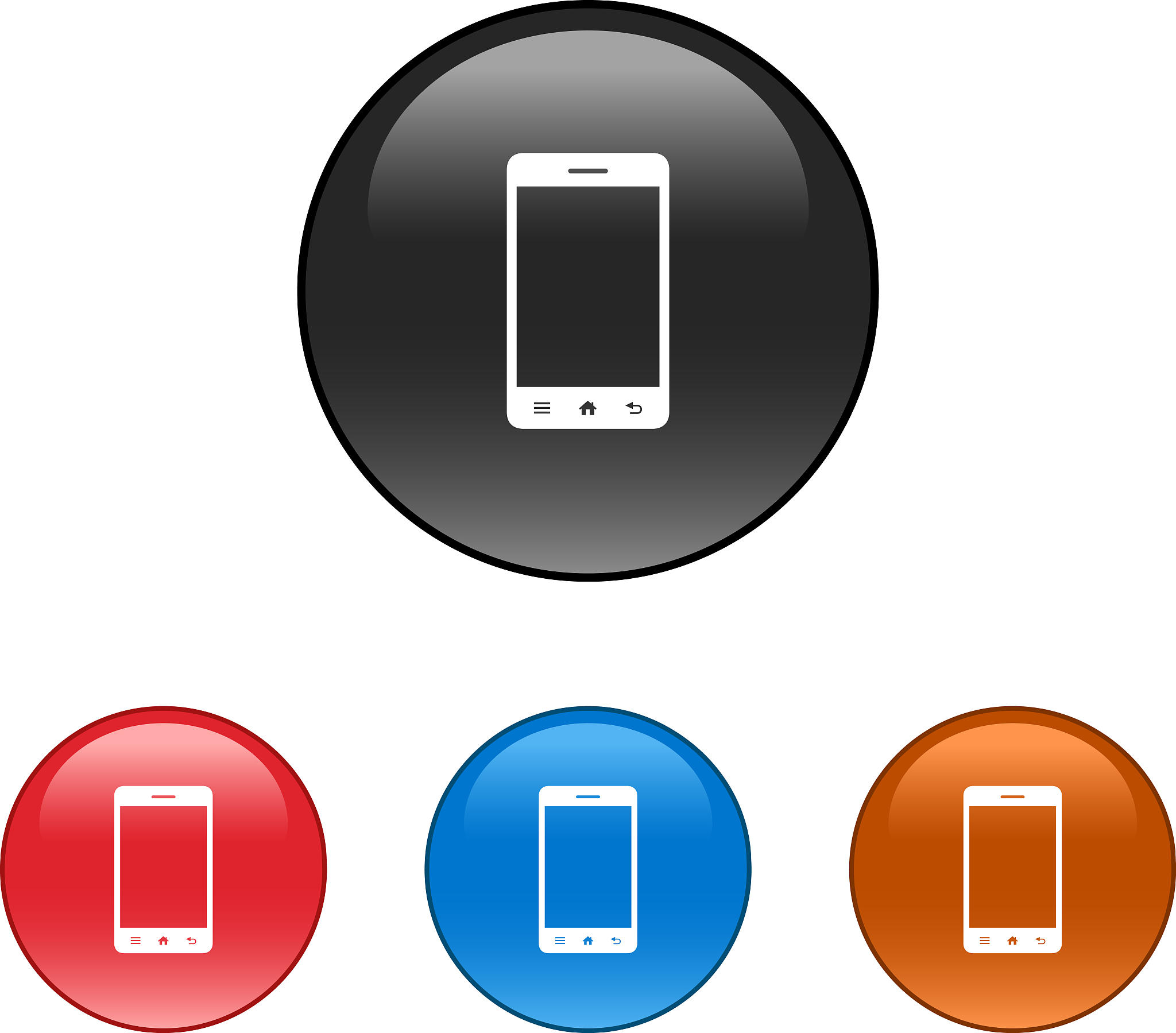 mobile phone icons