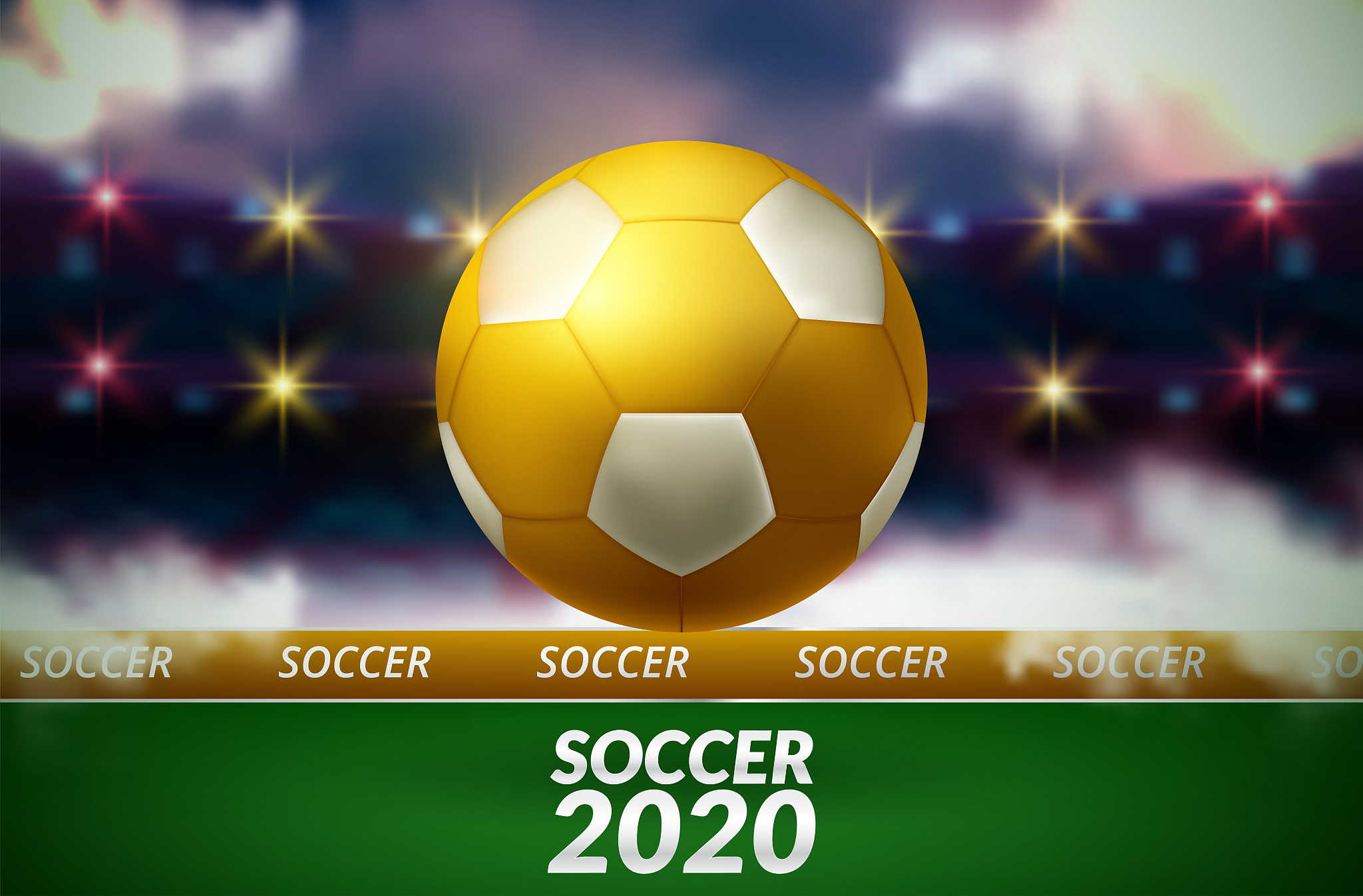 football 2020 world championship cup background soccer. realisti