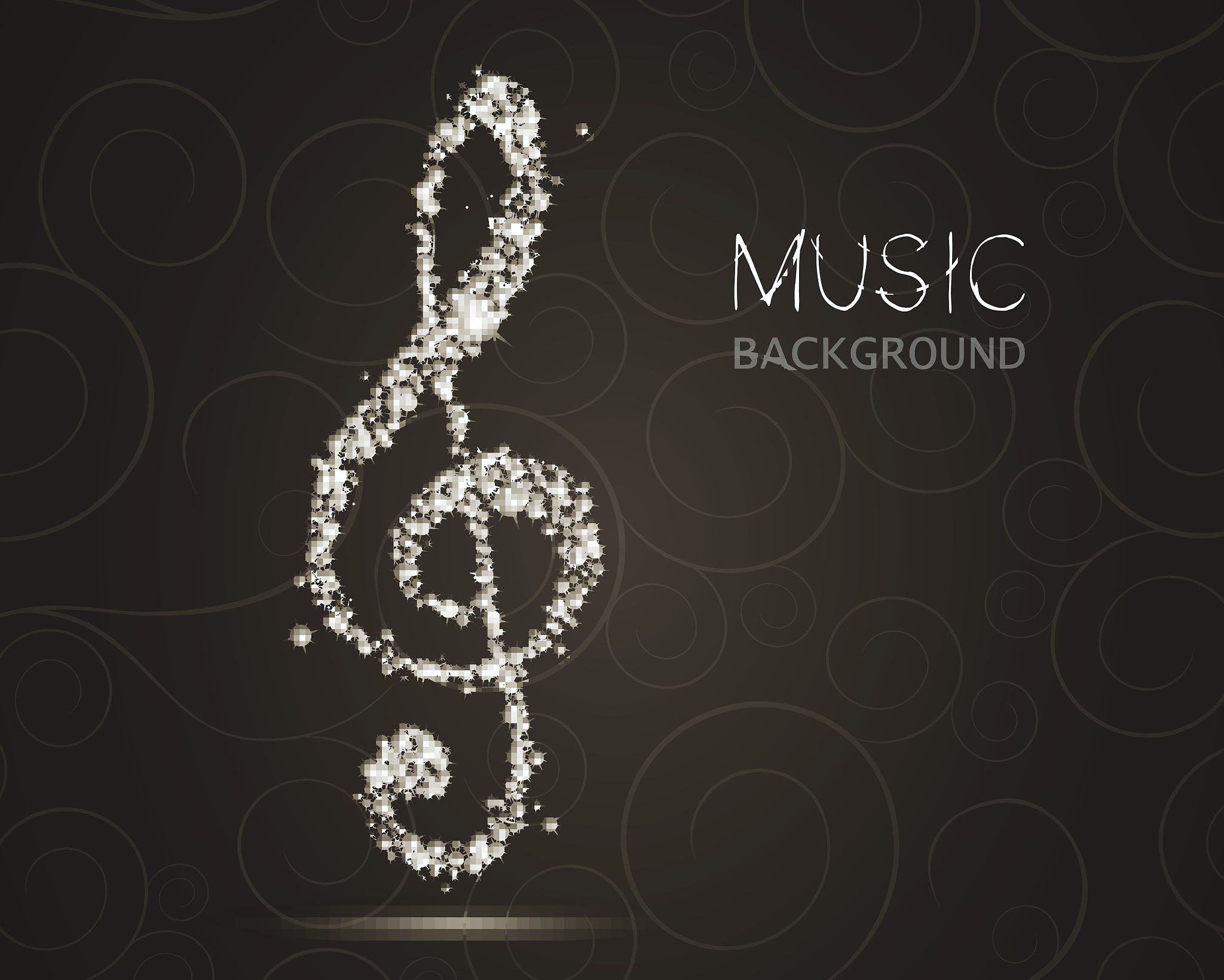 vector abstract music design