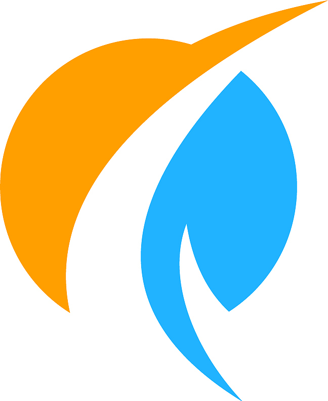 round abstract loop logo