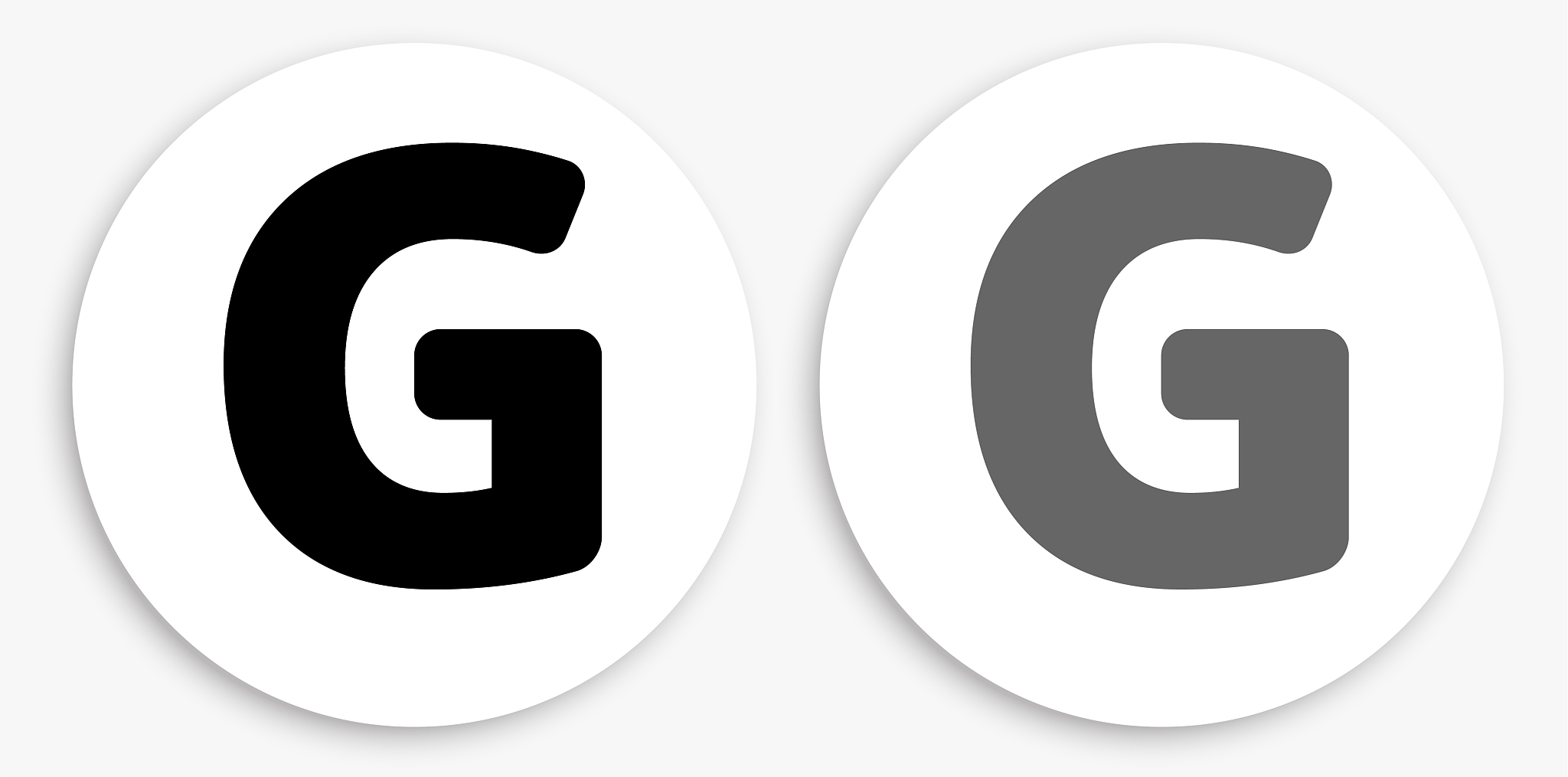 计算机图标,黑白图片,圆形,英文字母<strong>g</strong>,白色背景,字母,多样,灰色,概念
