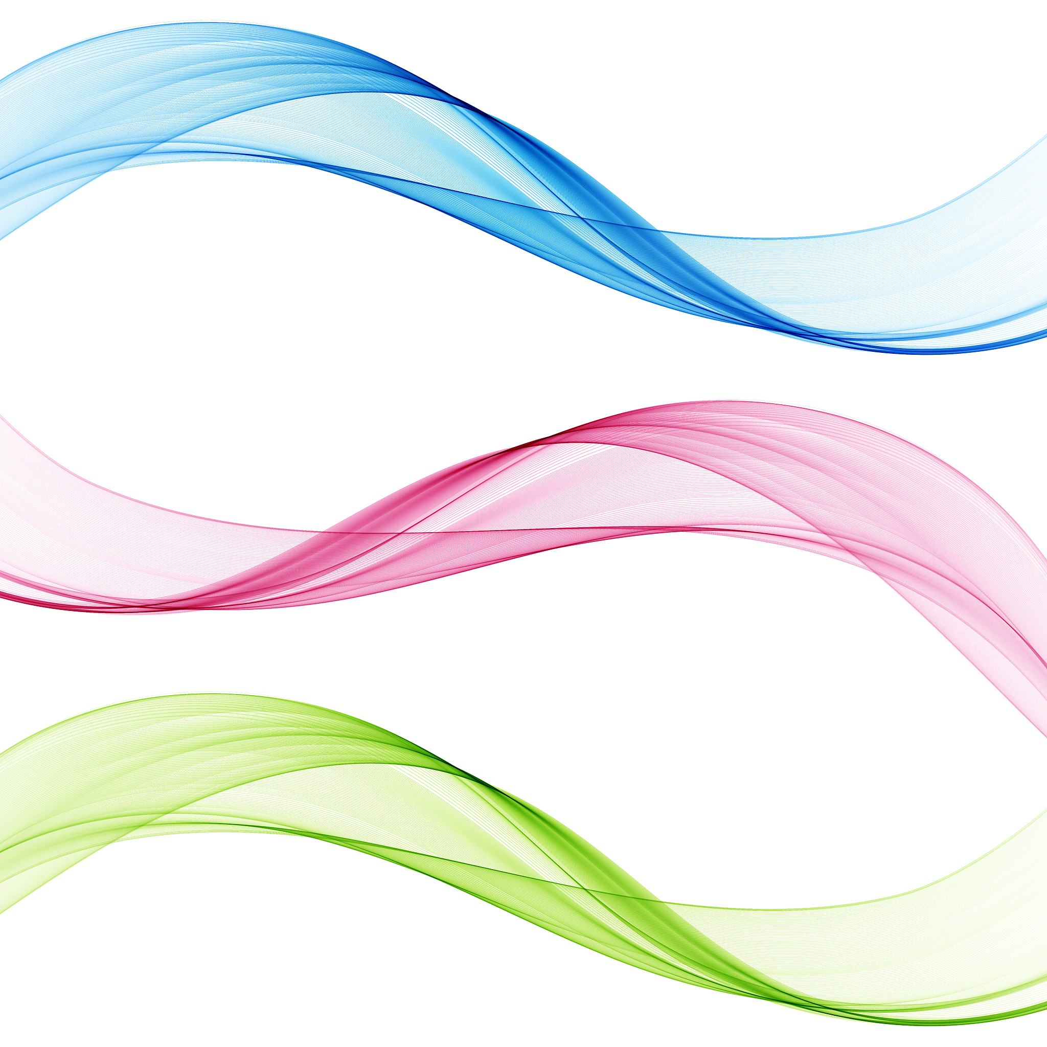 set of abstract color wave. color smoke wave. transparent color 