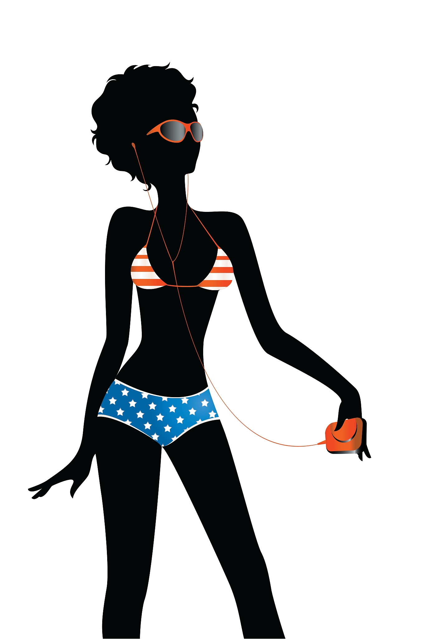 patriotic woman