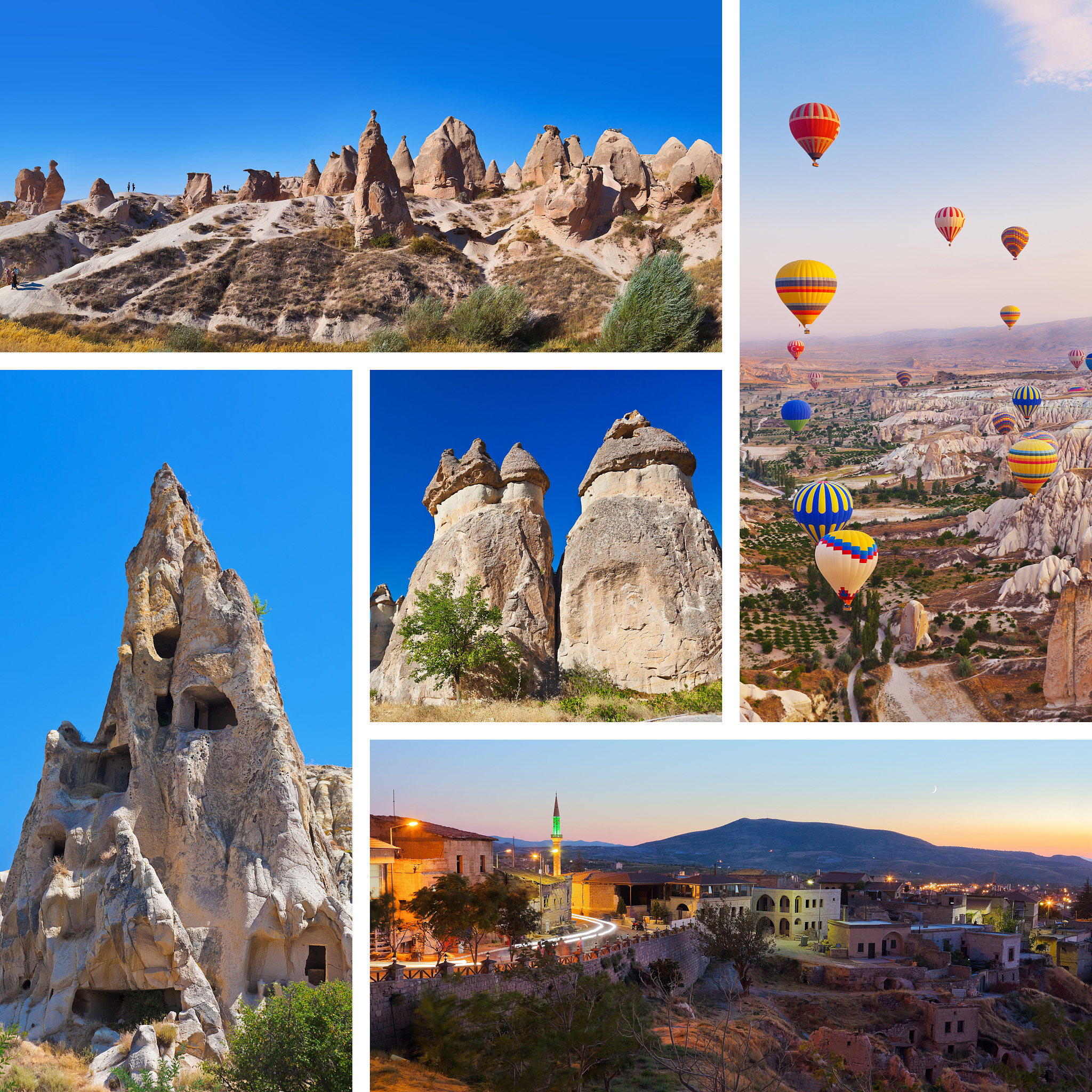 collage of cappadocia turkey images
