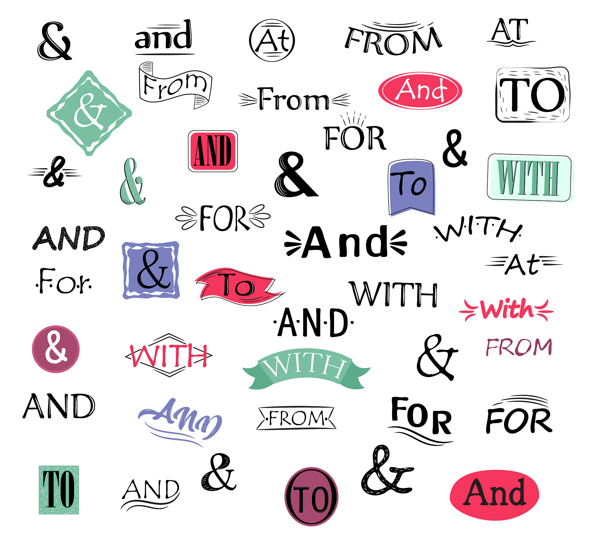 ampersand vector amper lettering symbol with drawn letter and ha